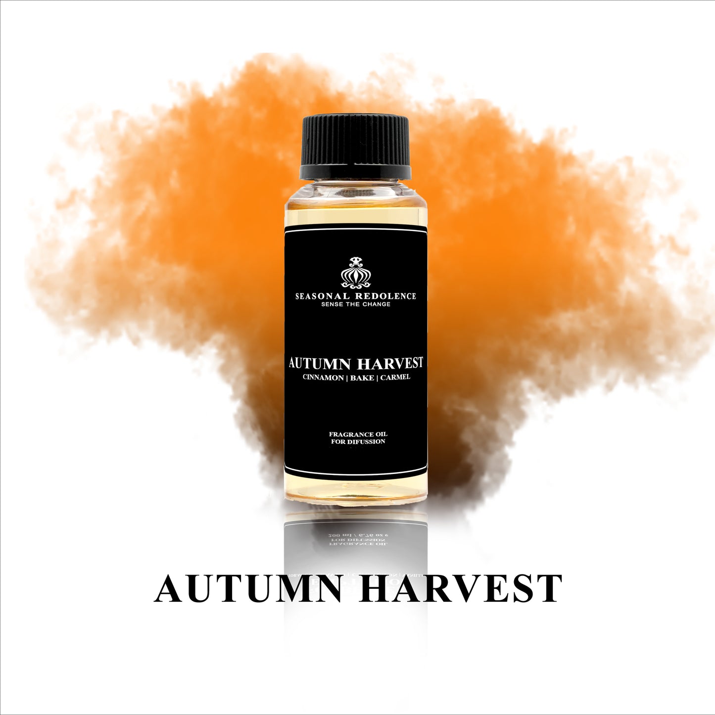 Autumn Harvest Luxury Fragrance Diffuser Oil captures the essence of the season with a refined aromatic composition. The opening unfolds with warm cinnamon and baked spice notes, transitioning into a heart of delicate rose, cinnamon, and clove. The base settles into a luxurious blend of caramel, tonka bean, and vanilla, creating a sophisticated fragrance that lingers gracefully.
