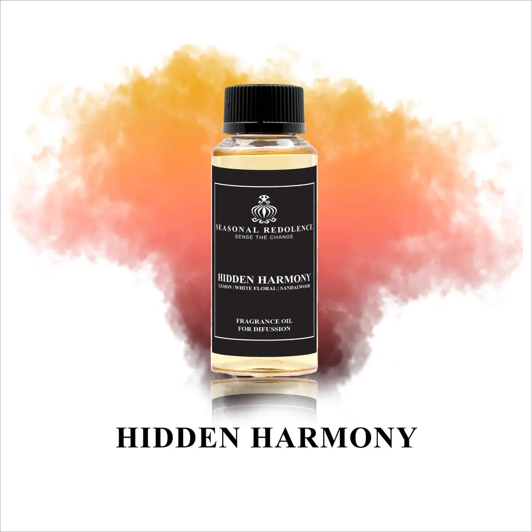 Hidden Harmony captures the essence of refined elegance with a meticulously layered fragrance composition. The opening bursts with vibrant citrus notes—lemon, mandarin, and grapefruit—brightened by crisp green accords and warming ginger. A sophisticated heart of white florals, rose, and orris unfolds gracefully, creating an intoxicating floral bouquet.