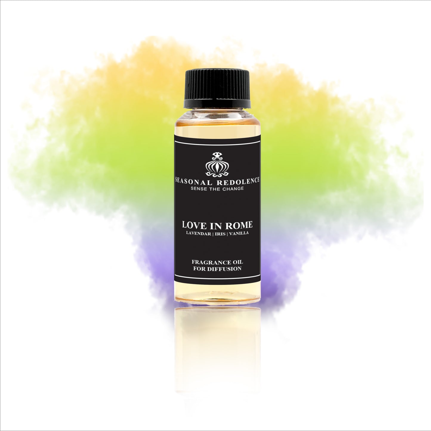 LOVE IN ROME opens with soothing lavender and bright bergamot, creating a calming yet uplifting introduction. Its heart features an elegant blend of iris, jasmine, and rose, adding a timeless floral richness. The fragrance settles into a warm, sophisticated base of vanilla, coumarin, sandalwood, licorice, benzoin, and patchouli, lending depth and complexity that captivates throughout the day. Ideal for those who desire a refined and memorable scent experience.