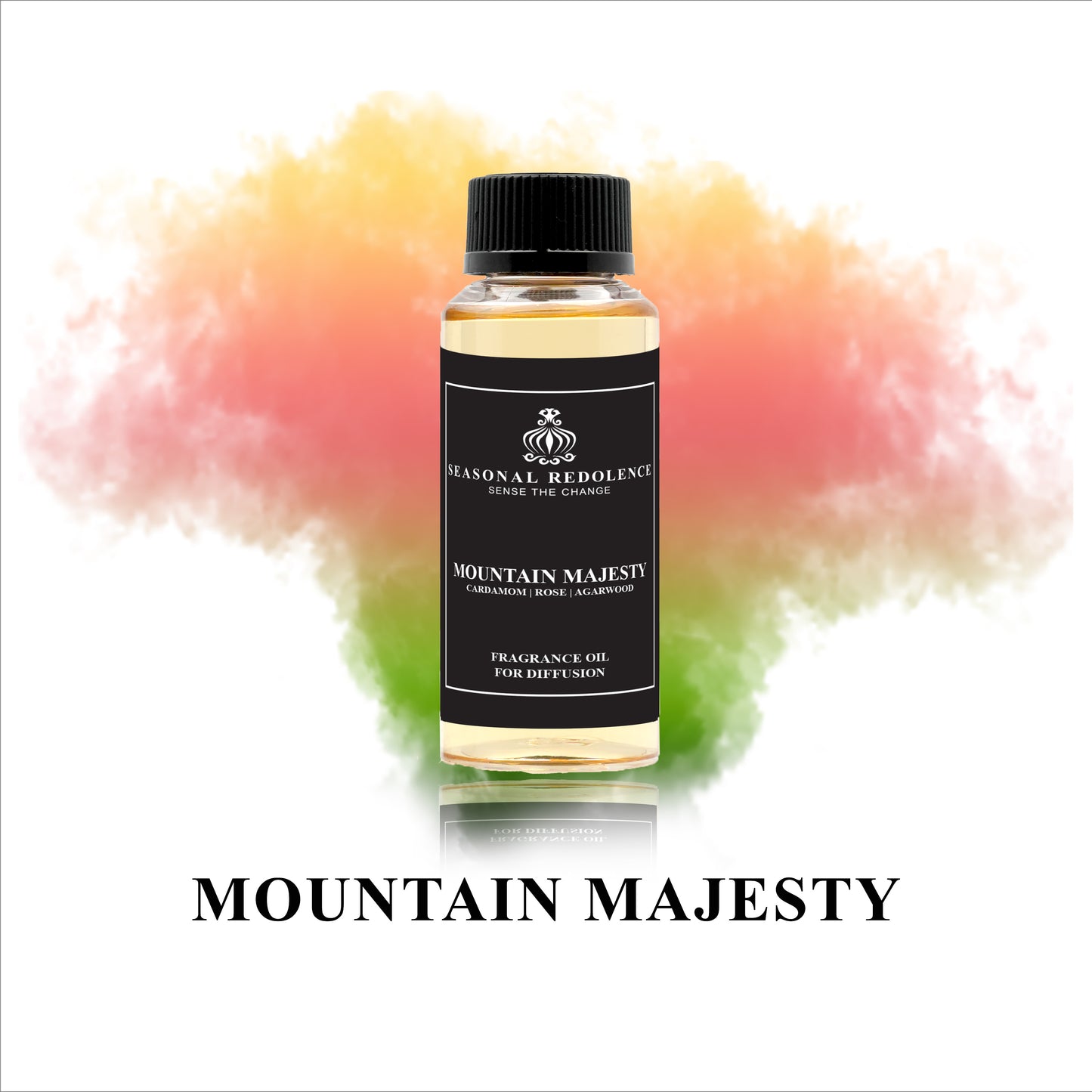Experience the majesty of nature with Mountain Majesty perfume. Let the top notes of cardamom and bergamot refresh your senses, while the middle notes of rose and nutmeg add a touch of elegance. Finally, let the base notes of agar wood and cedar wood leave a lasting impression of luxury and sophistication.