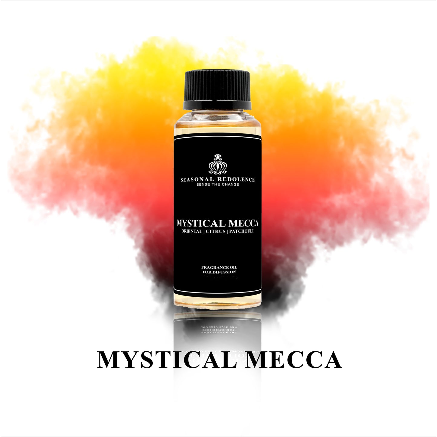 Experience the opulence of Mystical Mecca Luxury Fragrance Diffuser Oil. A blend of oriental and citrus top notes, infused with lily of the valley, jasmine, and clove, all resting on a base of sandalwood, patchouli, and musk. Elevate your space with this expertly curated fragrance, perfect for creating a luxurious and tranquil ambiance.