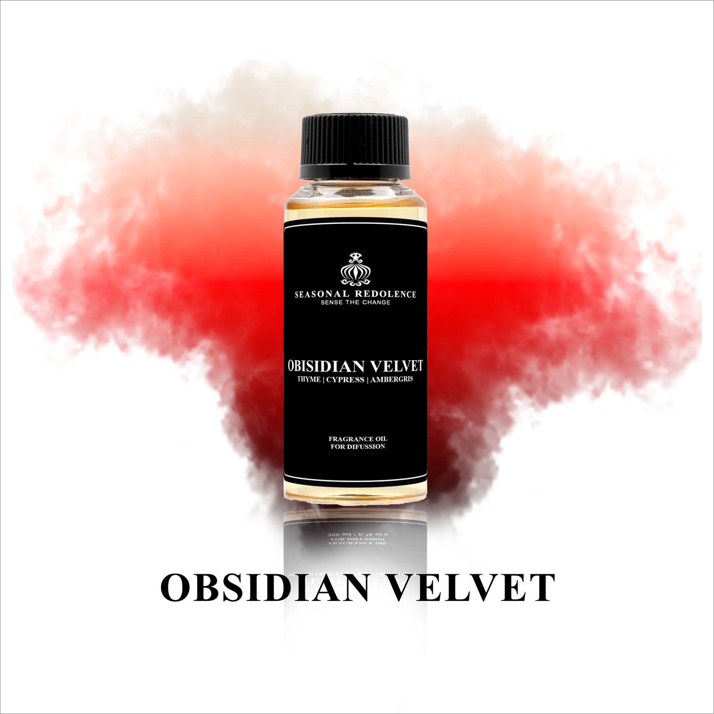 Experience the luxurious scent of Obsidian Velvet fragrance oil. With a blend of thyme and cypress at the top, rose, clove, and jasmine in the middle, and a base note of ambergris and musk, this oil provides an elegant and lasting aroma for your home or office. Elevate your senses with Obsidian Velvet.