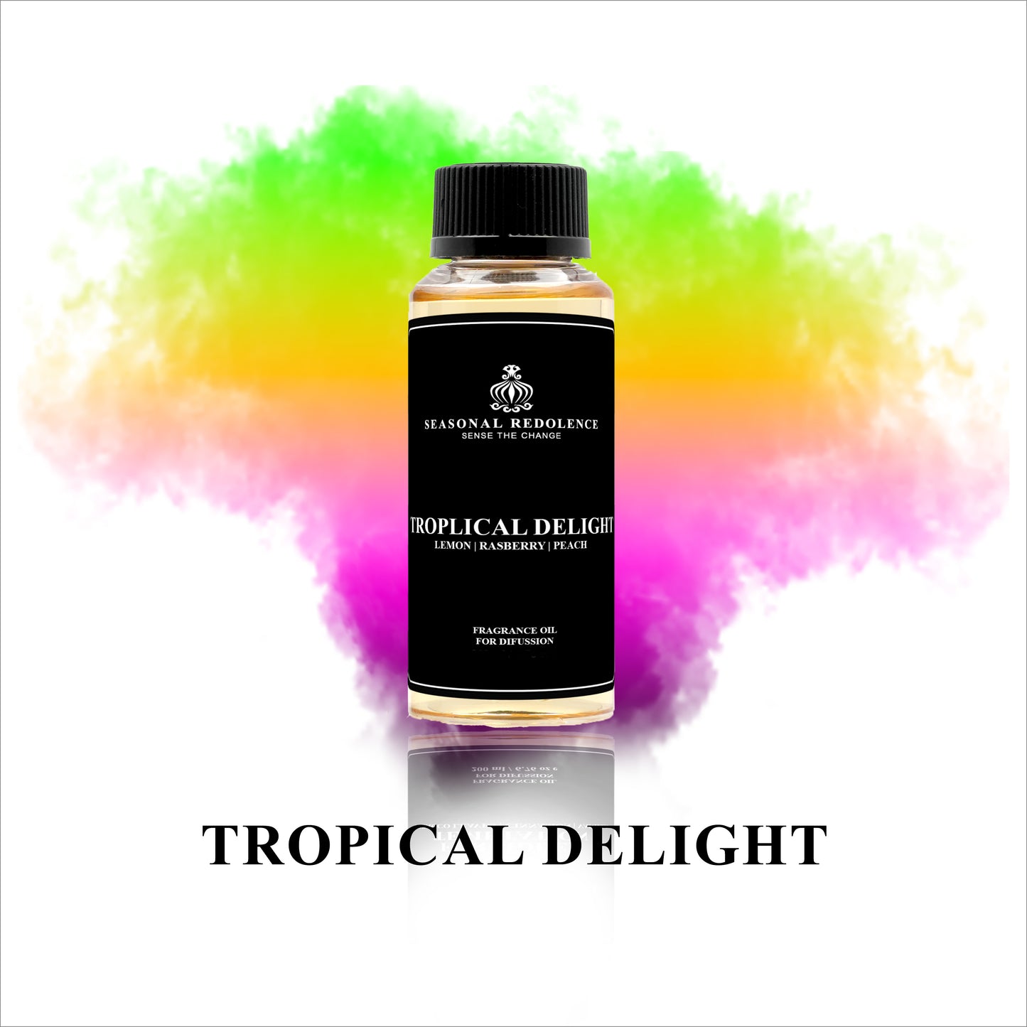 Indulge your senses in the refreshing scent of Tropical Delight Luxury Fragrance Diffuser Oil. Experience the top notes of zesty Orange and Lemon, complimented by the sweetness of Guava and Watermelon. With a heart of exotic Pineapple, Lily, Jasmine, and Violet, and a base of juicy Raspberry and Peach, this diffuser oil will transport you to a tropical paradise.