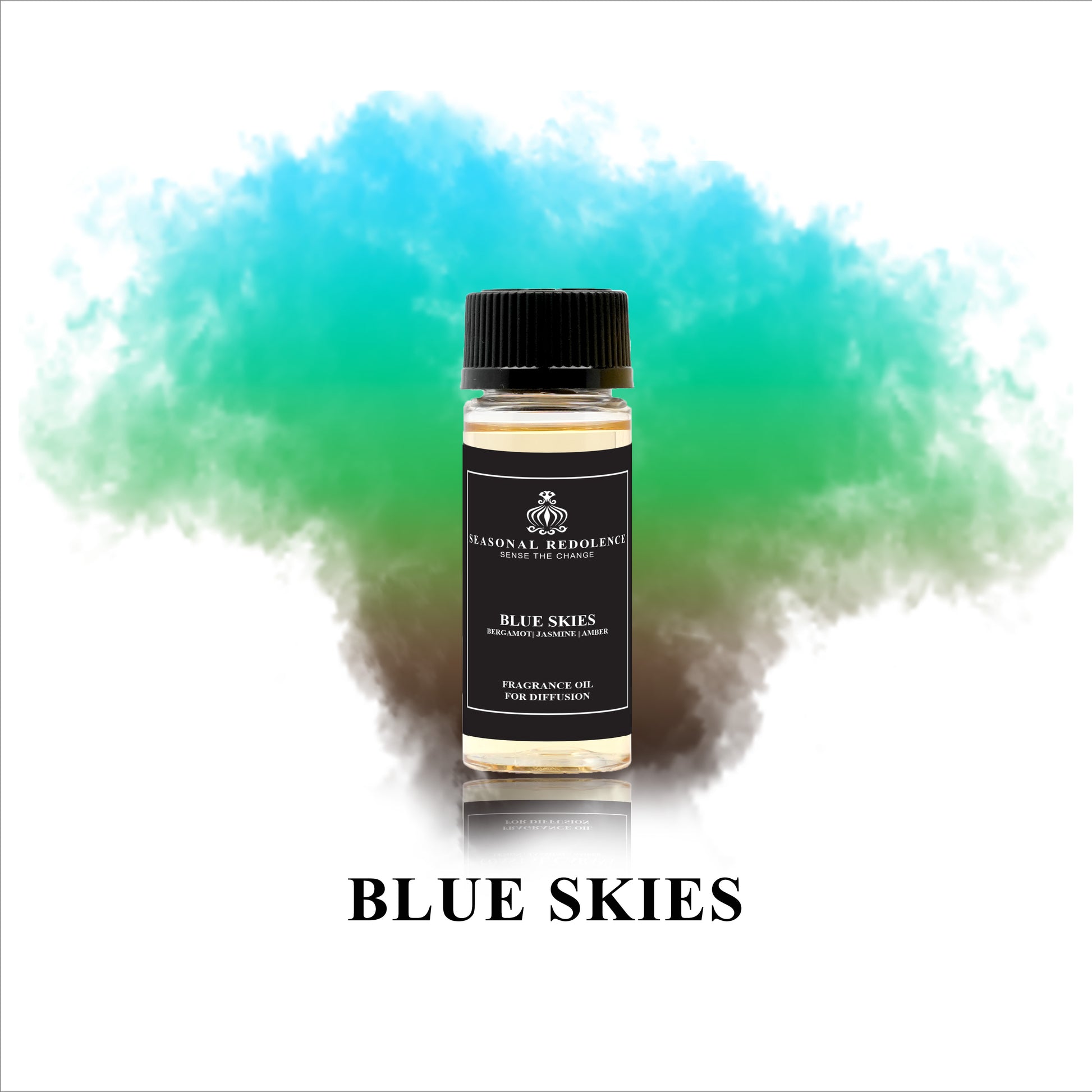 Blue Skies unfolds with fresh sea breeze and vibrant bergamot, creating an invigorating opening. At its heart, delicate jasmine and serene water lily blend seamlessly, evoking a tranquil coastal garden. The base notes of warm driftwood and rich amber ground the fragrance with an elegant, lasting warmth, perfect for those who appreciate a refined and balanced scent.