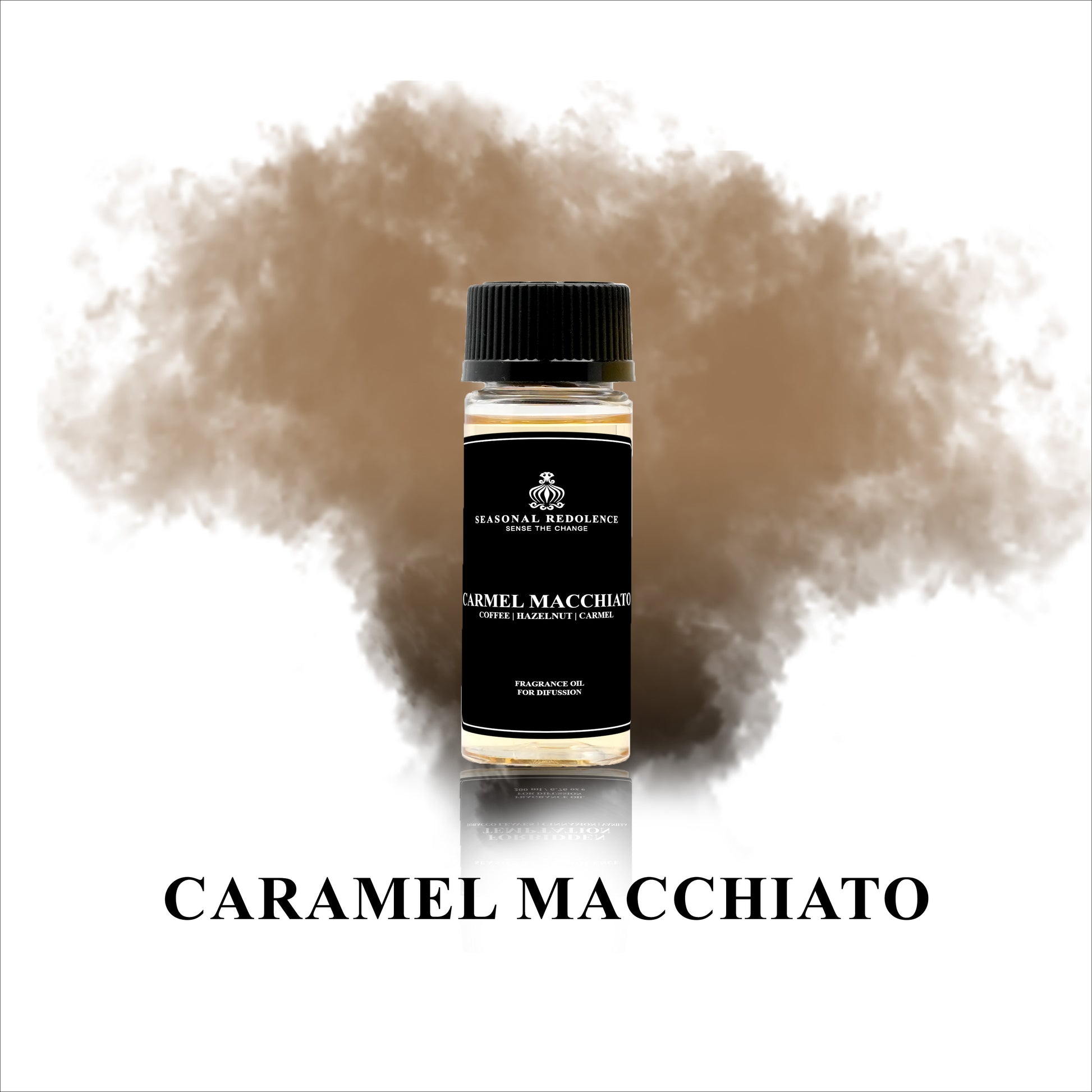 Indulge in the refined elegance of our Caramel Macchiato Luxury Fragrance Diffuser Oil. This sophisticated blend opens with bright notes of coffee and hazelnut, evolving into a warm, nutty heart before settling into a luxurious base of coffee, vanilla, and caramel.