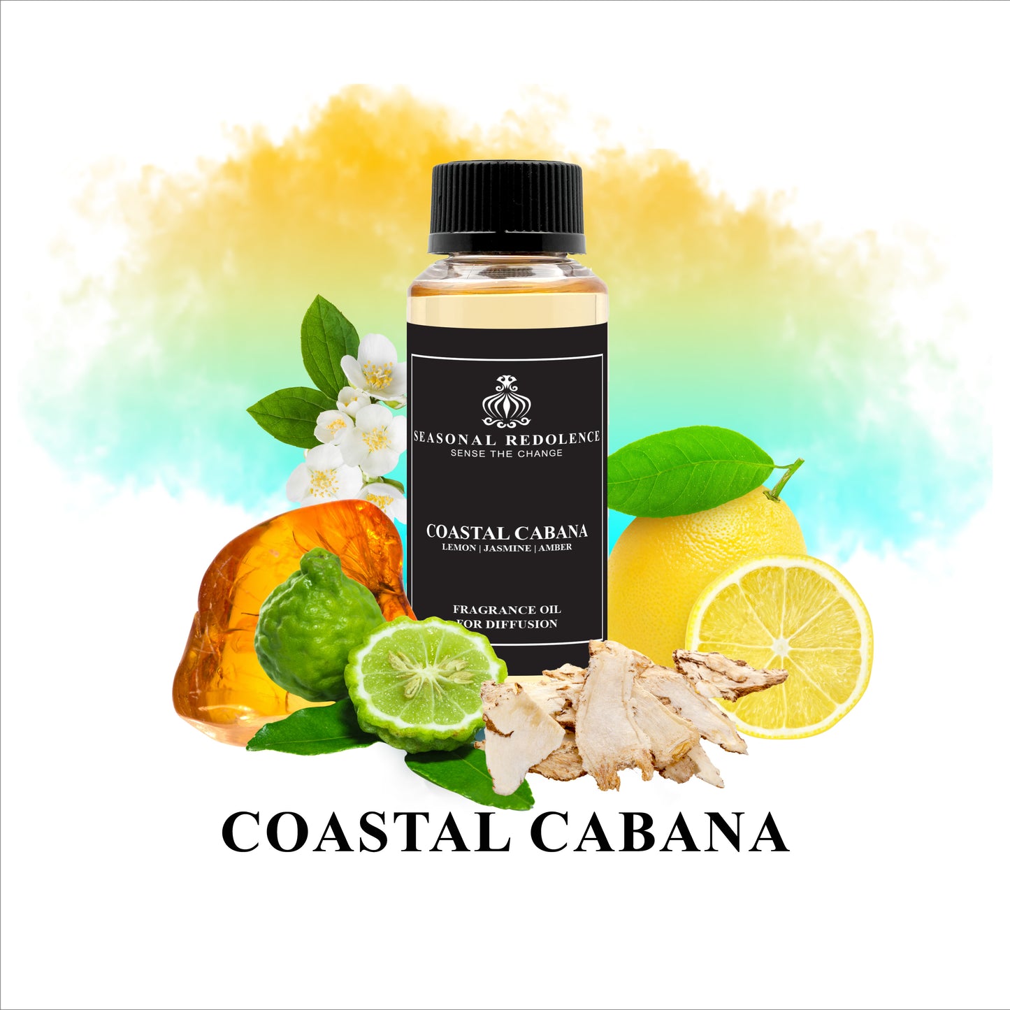 Introducing Coastal Cabana, a luxurious fragrance that will transport you to a seaside paradise. The invigorating top notes of lemon and bergamot are complemented by the subtle hint of jasmine and marine in the middle. The base of amber and musk adds a deep and sensual touch, making this scent truly exclusive. Indulge in a world of sophistication and escape to the coast with Coastal Cabana.