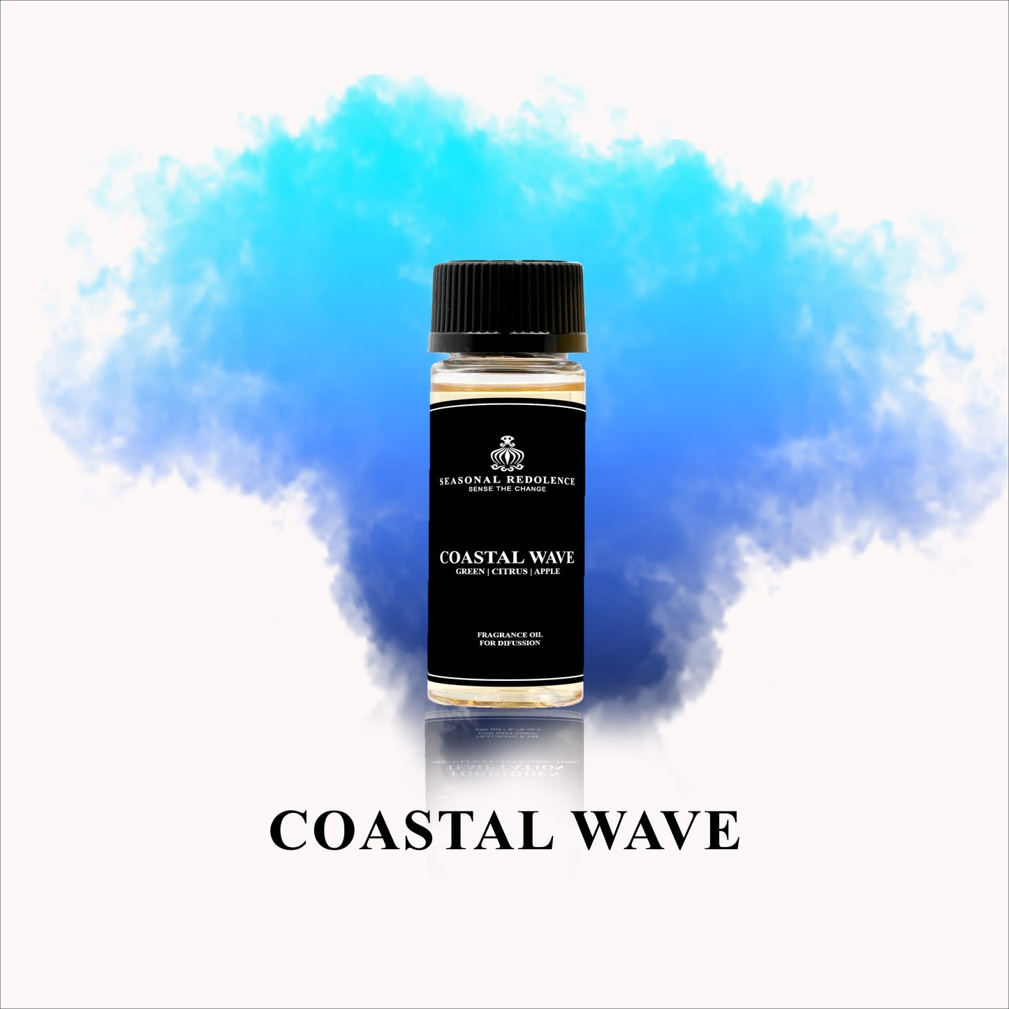 Coastal Wave Luxury Fragrance Diffuser Oil captures the essence of a refreshing seaside escape. This sophisticated blend opens with vibrant green and citrus notes complemented by crisp apple, evolving into a delicate heart of melon and violet. The composition settles into a warm, sensual base of raspberry, peach, and woody undertones that linger gracefully.