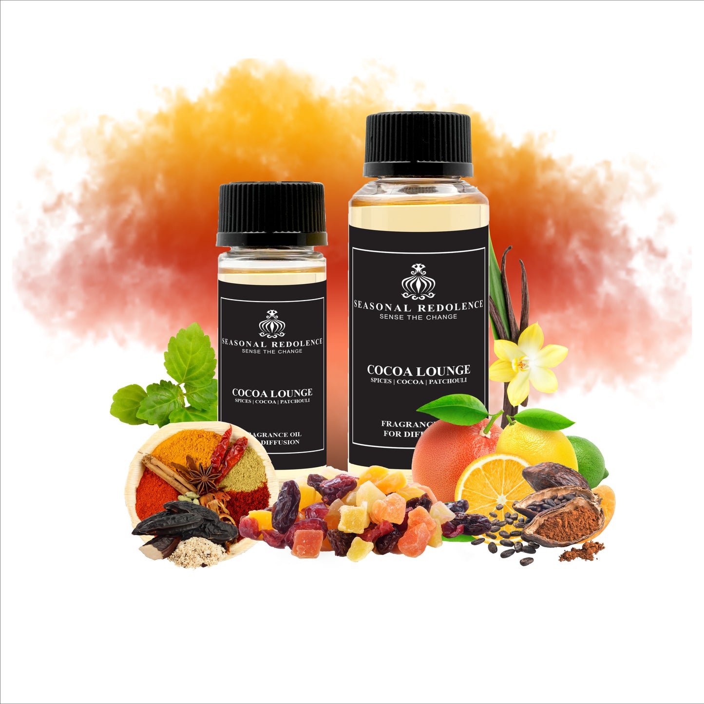 Transform your space into a sanctuary of warmth and elegance with this luxurious diffuser scent oil. Bright citrus and spice notes greet you first, gracefully transitioning into a creamy heart of vanilla, cocoa, and tonka bean. The composition settles into a sophisticated base of dried fruits and patchouli, creating a multi-layered fragrance experience that evolves throughout the day.