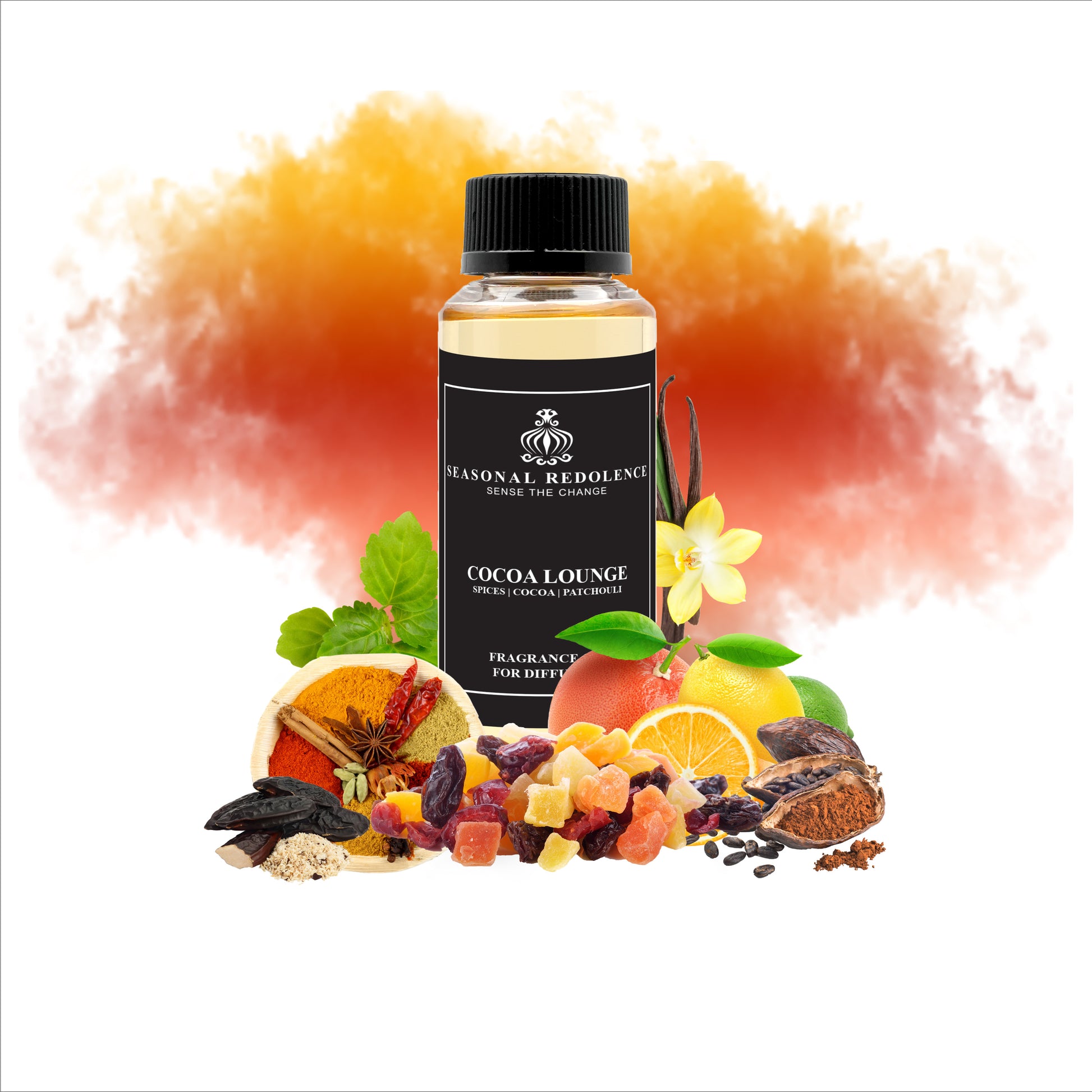 Transform your space into a sanctuary of warmth and elegance with this luxurious diffuser scent oil. Bright citrus and spice notes greet you first, gracefully transitioning into a creamy heart of vanilla, cocoa, and tonka bean. The composition settles into a sophisticated base of dried fruits and patchouli, creating a multi-layered fragrance experience that evolves throughout the day.