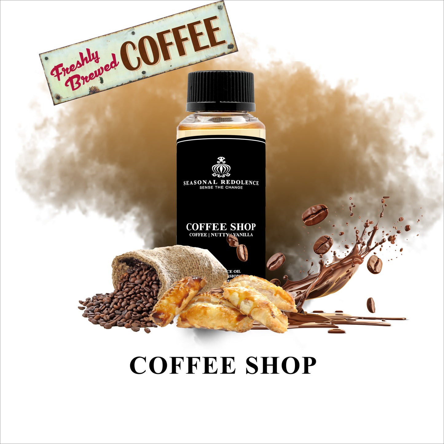 Indulge in the luxurious aroma of a coffee shop with our premium fragrance oil. The top notes of coffee and milk will awaken your senses, while the nutty and rich coffee middle notes add depth and complexity. The warm and comforting base of vanilla will transport you to a cozy coffee shop, creating an exclusive and sophisticated atmosphere.