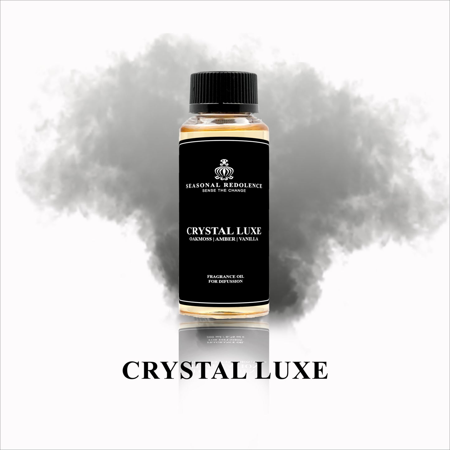 Introducing Crystal Luxe Fragrance Diffuser Oil, a luxurious blend of Bergamot, Sandalwood, and Oud top notes, with hints of Jasmine, Saffron, and Sweet Berry in the middle, and a base of Oakmoss, Amber, and Vanilla. Elevate your senses and add an air of opulence to any space with this premium fragrance.