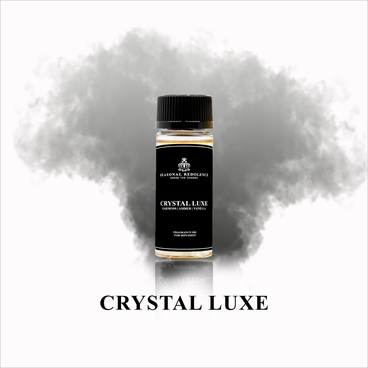 Introducing Crystal Luxe Fragrance Diffuser Oil, a luxurious blend of Bergamot, Sandalwood, and Oud top notes, with hints of Jasmine, Saffron, and Sweet Berry in the middle, and a base of Oakmoss, Amber, and Vanilla. Elevate your senses and add an air of opulence to any space with this premium fragrance.