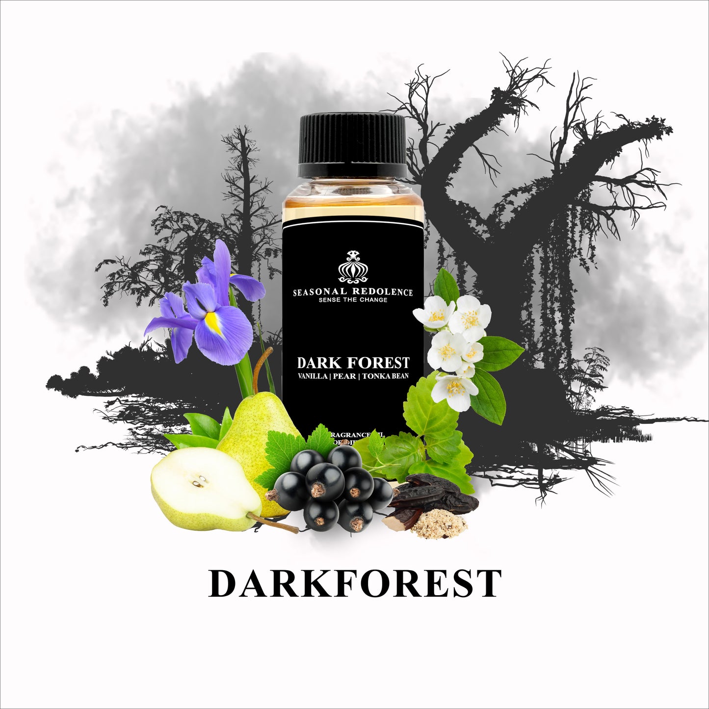 Indulge in the captivating and exclusive scent of our Dark Forrest Luxury Fragrance Diffuser Oil. The rich combination of black currant, pear, iris, jasmine, orange blossom, praline, vanilla, patchouli, and tonka bean will transport you to a mysterious and alluring forest. Elevate your space with this sophisticated and elegant fragrance.