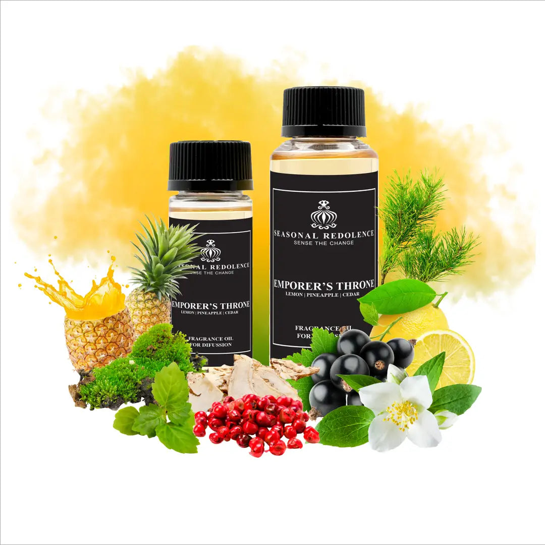 Emperor's Throne captures the essence of refined elegance with a meticulously crafted fragrance journey. The opening unfolds with bright lemon and pink pepper, accented by black currant's subtle depth. A luxurious heart of pineapple, jasmine, and patchouli creates an enchanting middle note that lingers gracefully. The composition settles into a distinguished base of cedar wood, oak moss, and musk.