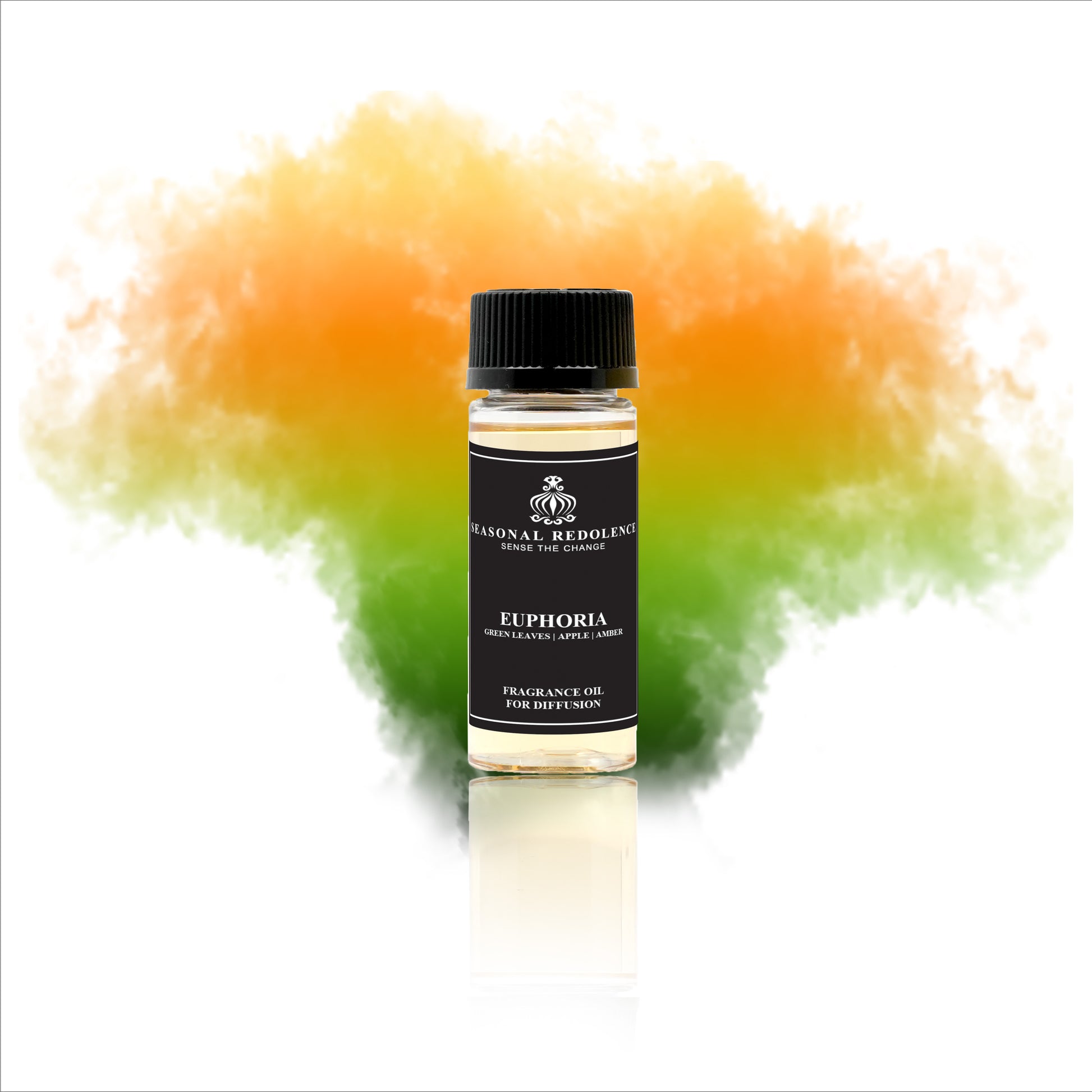 EUPHORIA opens with the crisp freshness of green leaves and a lush canopy, setting a serene tone. Its heart combines the delicate sweetness of apple, jasmine, and lily of the valley, delivering a graceful and refined floral touch. The scent rests on a warm base of amber and vanilla, offering a smooth and elegant finish that lingers beautifully. Perfect for those seeking a sophisticated and balanced fragrance experience.