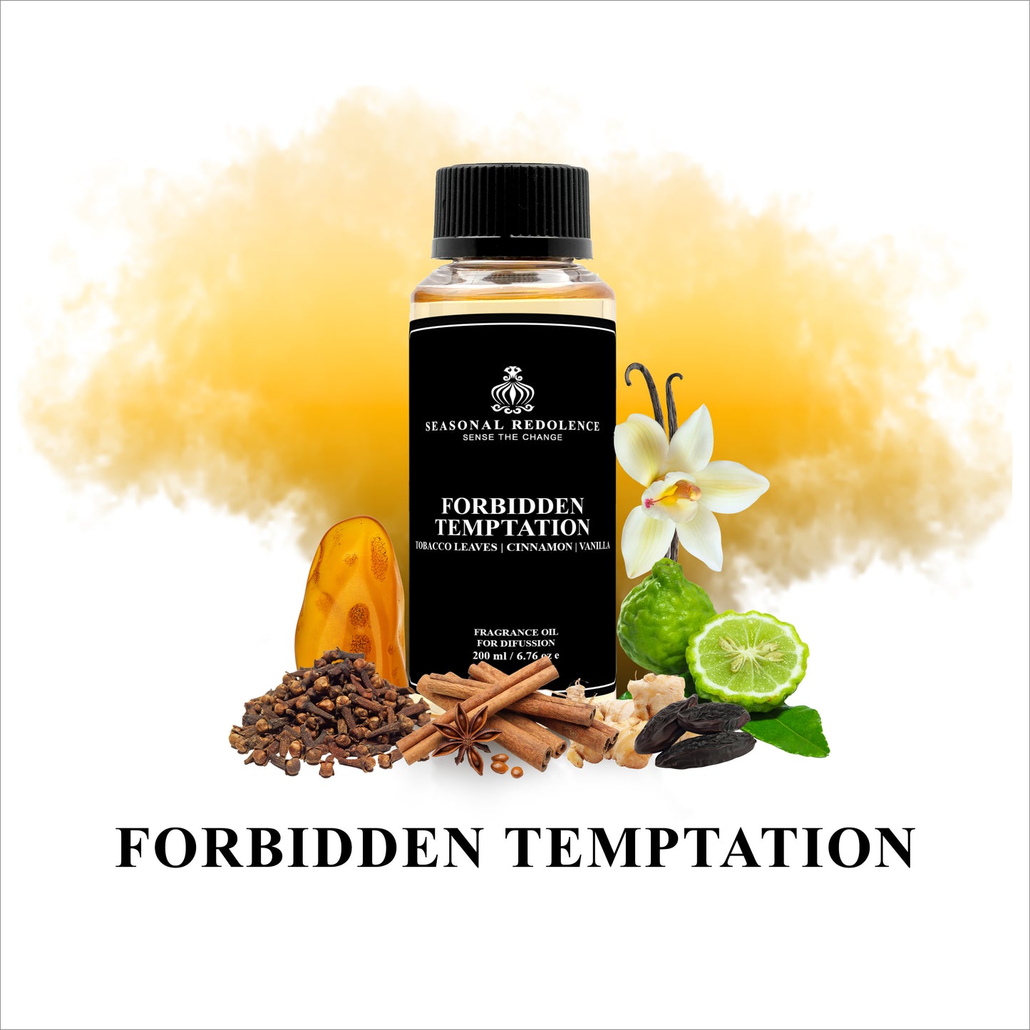 Indulge in the forbidden temptation of our luxury fragrance diffuser oil. Let the rich and sophisticated blend of tobacco leaves and bergamot stimulate your senses. As the middle notes of ginger, clove, and cinnamon awaken your desires, surrender to the decadent base of vanilla, amber, and tonka. Elevate your space with this exclusive and alluring scent.