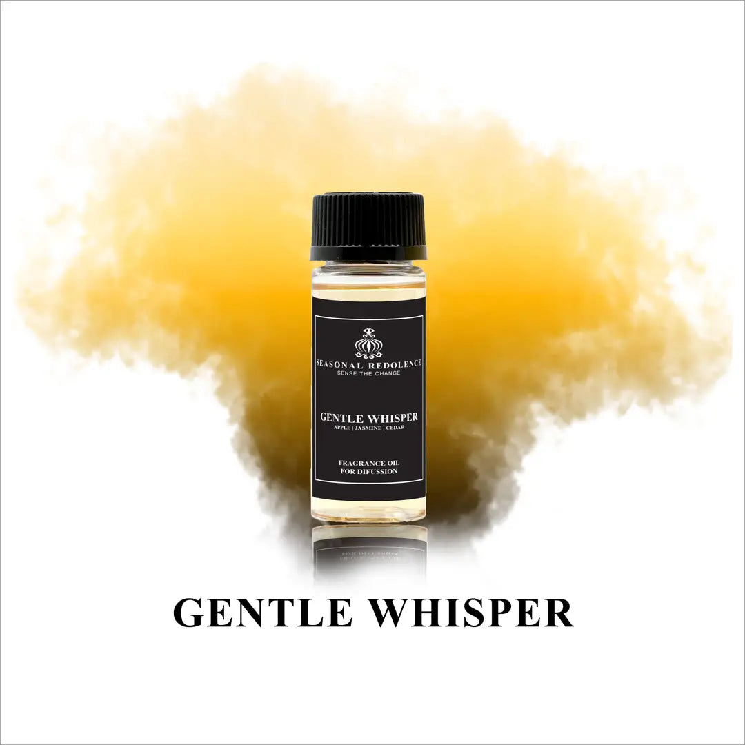 Gentle Whisper captures the essence of refined elegance with its meticulously layered fragrance composition. The top notes of crisp apple, verdant green tea, and bright citrus create an invigorating opening that awakens the senses. A delicate heart of jasmine and cherry blossom unfolds gracefully, introducing floral sophistication. The base settles into warm cedar and sensual musk, providing a lasting foundation that lingers throughout your space.