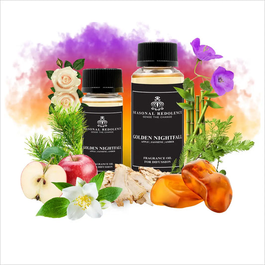 Golden Nightfall captures the essence of refined elegance with a meticulously crafted fragrance journey. The opening unfolds with crisp apple and delicate bellflower, transitioning into a heart of jasmine, white rose, and bamboo that evokes timeless sophistication. The base settles into warm cypress, amber, musk, and cedar, creating a luxurious finish that lingers gracefully.