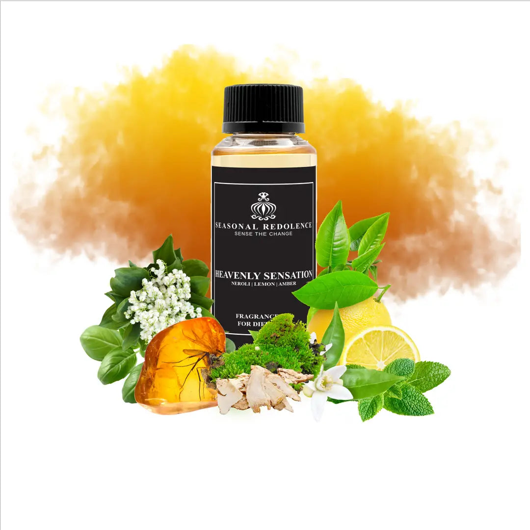 Heavenly Sensation captures the essence of refined elegance with its meticulously layered fragrance composition. The opening unfolds with bright lemon, basil, mint, and citrus notes that invigorate the senses. A sophisticated heart of neroli, lily of the valley, green tea, and water creates a delicate, airy middle that lingers gracefully. The composition settles into a warm, sensual base of amber, moss, and musk that anchors the entire experience.