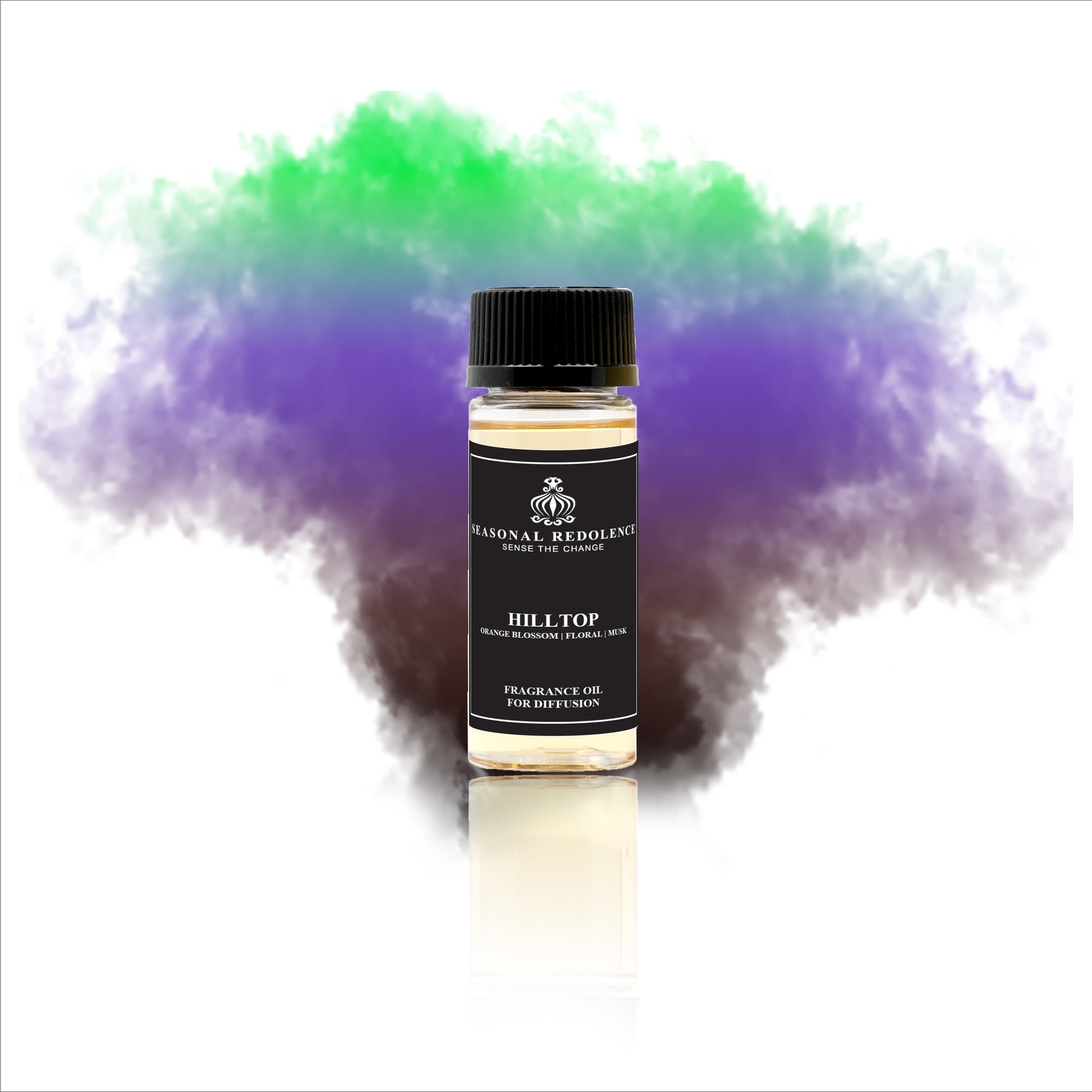 HILLTOP opens with the fresh brightness of orange blossom and pine, creating an uplifting and natural introduction. Its heart blends elegant floral notes with soothing lavender, adding a refined and calming character. The fragrance settles into a warm base of musk and cedarwood, delivering a sophisticated and enduring finish that embodies understated elegance.