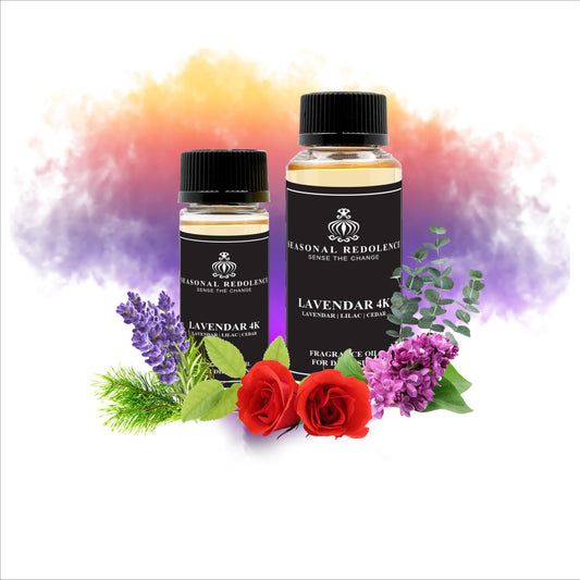 Lavender 4K presents a refined botanical journey that celebrates the timeless elegance of lavender. The fragrance opens with crisp lavender and cooling eucalyptus, establishing a fresh, herbaceous foundation. The heart unfolds with the soft romance of lilac and rose, adding floral depth and sophistication. A grounding cedar base provides woody stability and longevity, creating a harmonious composition that feels both calming and distinctly upscale. 