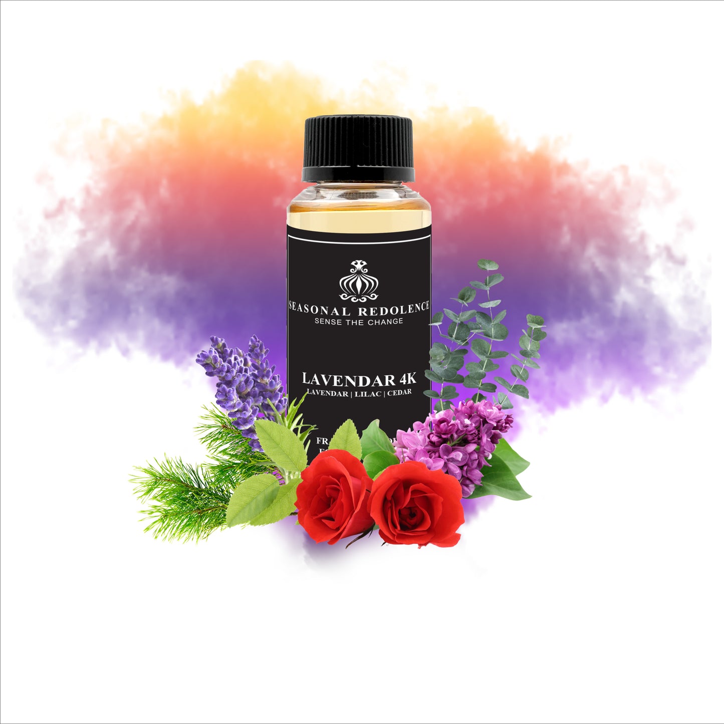 Lavender 4K presents a refined botanical journey that celebrates the timeless elegance of lavender. The fragrance opens with crisp lavender and cooling eucalyptus, establishing a fresh, herbaceous foundation. The heart unfolds with the soft romance of lilac and rose, adding floral depth and sophistication. A grounding cedar base provides woody stability and longevity, creating a harmonious composition that feels both calming and distinctly upscale. 