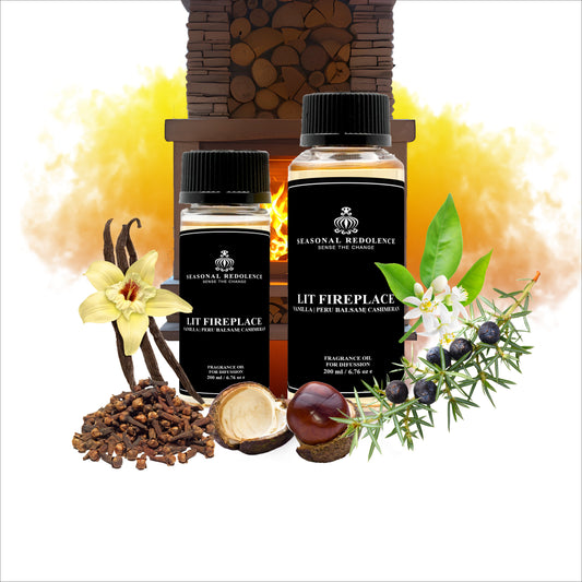 Lit Fireplace Luxury Fragrance Diffuser Oil
