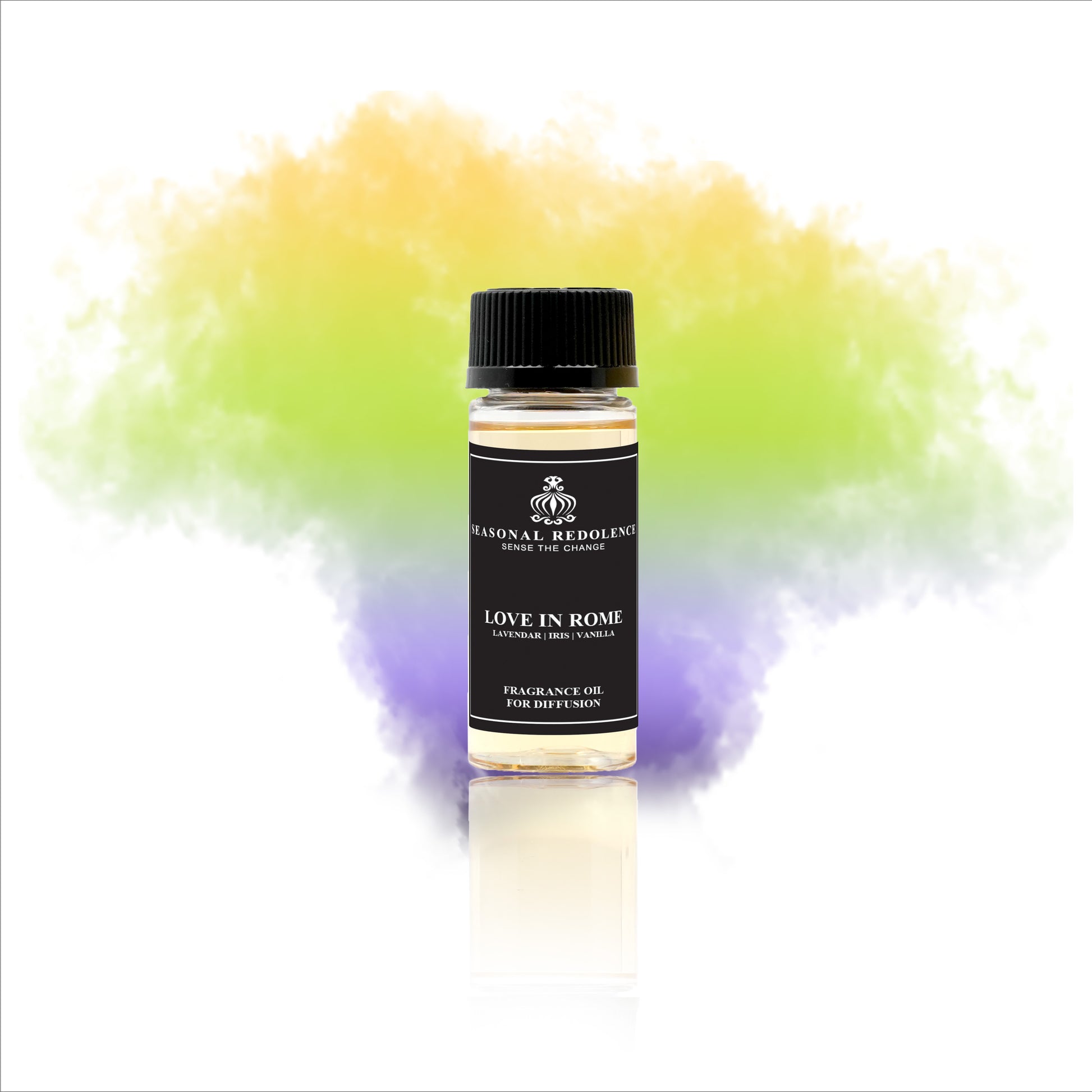 LOVE IN ROME opens with soothing lavender and bright bergamot, creating a calming yet uplifting introduction. Its heart features an elegant blend of iris, jasmine, and rose, adding a timeless floral richness. The fragrance settles into a warm, sophisticated base of vanilla, coumarin, sandalwood, licorice, benzoin, and patchouli, lending depth and complexity that captivates throughout the day. Ideal for those who desire a refined and memorable scent experience.