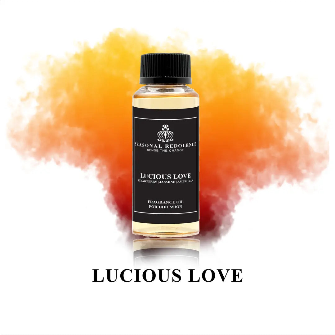 Transform your space with this luxurious home diffuser oil, where vibrant top notes of strawberry, black currant, raspberry, and peach create an inviting opening. The heart reveals delicate jasmine and rose, adding elegance and depth. A sophisticated base of ambroxan, musk, and sandalwood provides a warm, lingering finish that elevates any room. 