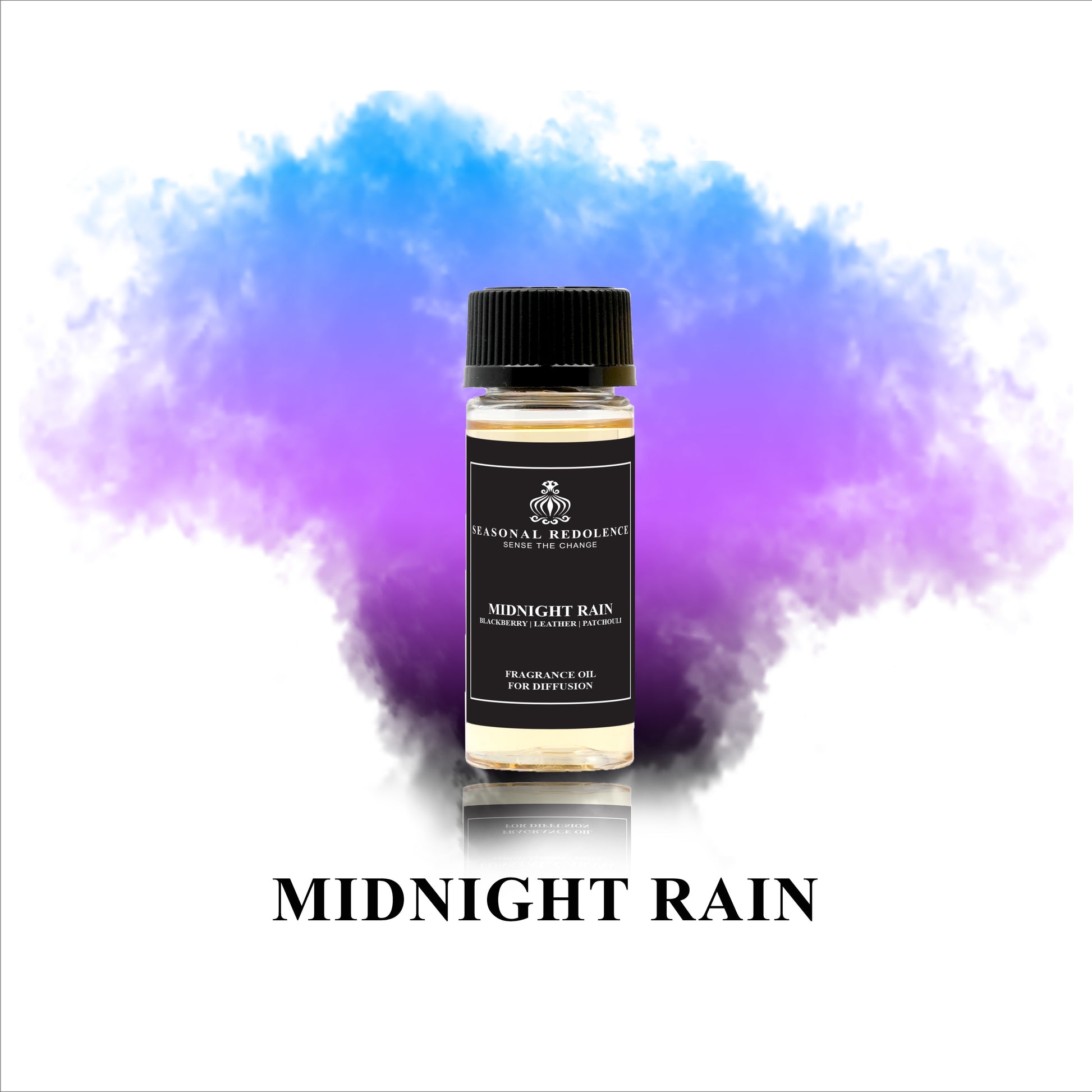 Indulge in the luxurious and exclusive scent of Midnight Rain. Inspired by the dark beauty of the night, this premium fragrance features rich notes of blackberry and rum, balanced with the warmth of agar wood and sage. A base of patchouli and musk adds depth and sophistication. Experience the essence of elegance with Midnight Rain.