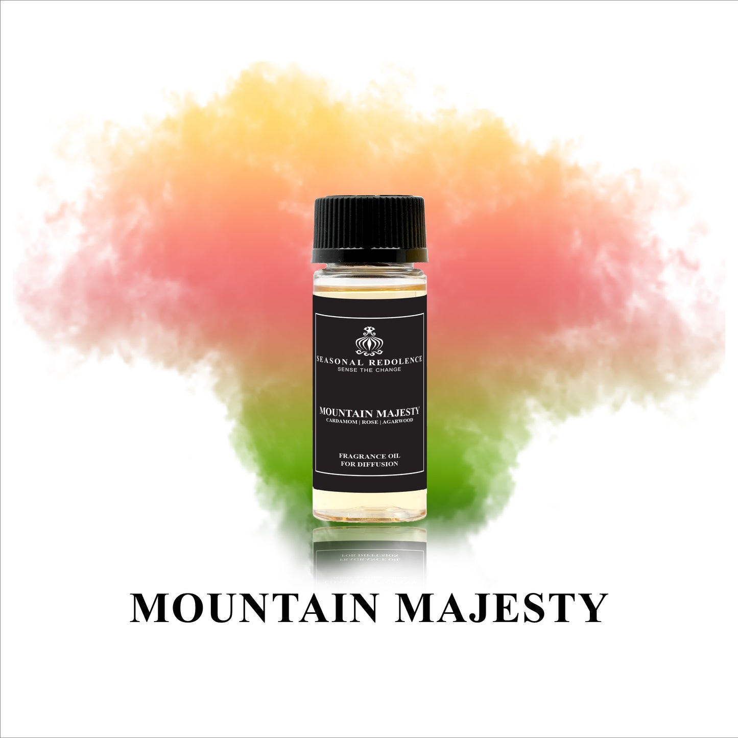 Experience the majesty of nature with Mountain Majesty perfume. Let the top notes of cardamom and bergamot refresh your senses, while the middle notes of rose and nutmeg add a touch of elegance. Finally, let the base notes of agar wood and cedar wood leave a lasting impression of luxury and sophistication.