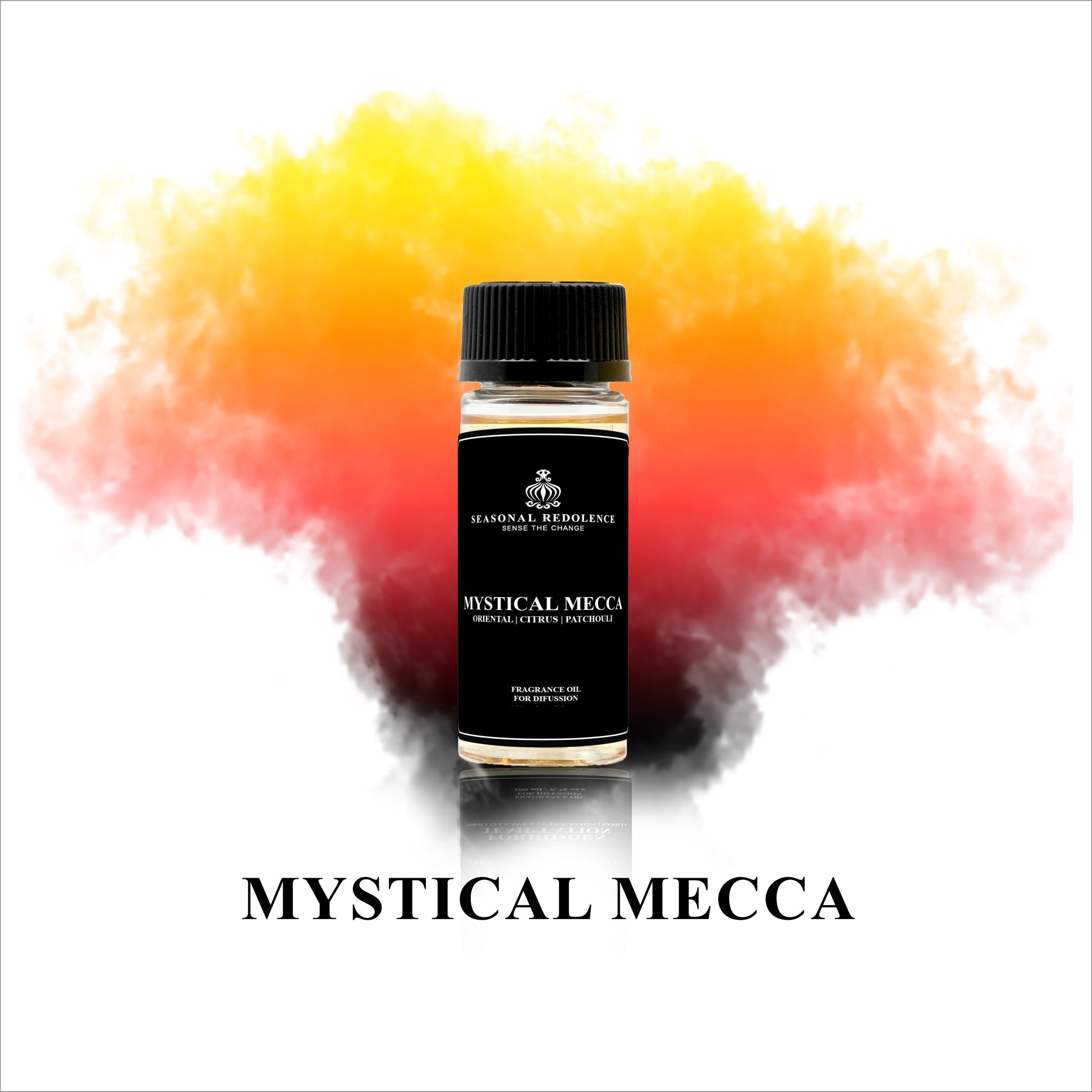 Experience the opulence of Mystical Mecca Luxury Fragrance Diffuser Oil. A blend of oriental and citrus top notes, infused with lily of the valley, jasmine, and clove, all resting on a base of sandalwood, patchouli, and musk. Elevate your space with this expertly curated fragrance, perfect for creating a luxurious and tranquil ambiance.