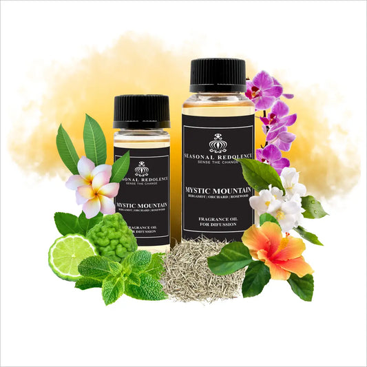 Escape to an ethereal realm with this sophisticated fragrance inspired by the legendary Shangri-La. The composition opens with crisp bergamot, delicate white tea, and refreshing spearmint, leading into a heart of exotic orchid, frangipani, hibiscus, and jasmine. The luxurious base of rosewood, okra seed, musk, and white narcissus creates an enchanting finish that lingers gracefully throughout your space.