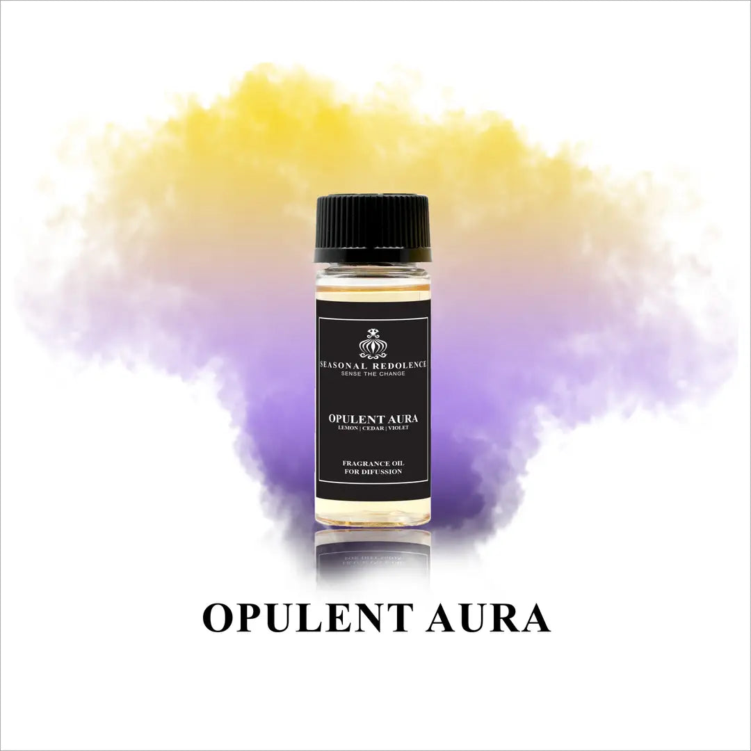 Opulent Aura captures the essence of refined luxury with a meticulously crafted fragrance journey. The opening unfolds with bright lemon and cardamom, softened by black currant's subtle depth. A heart of cedarwood, valley florals, and jasmine creates an elegant middle note that lingers gracefully. 