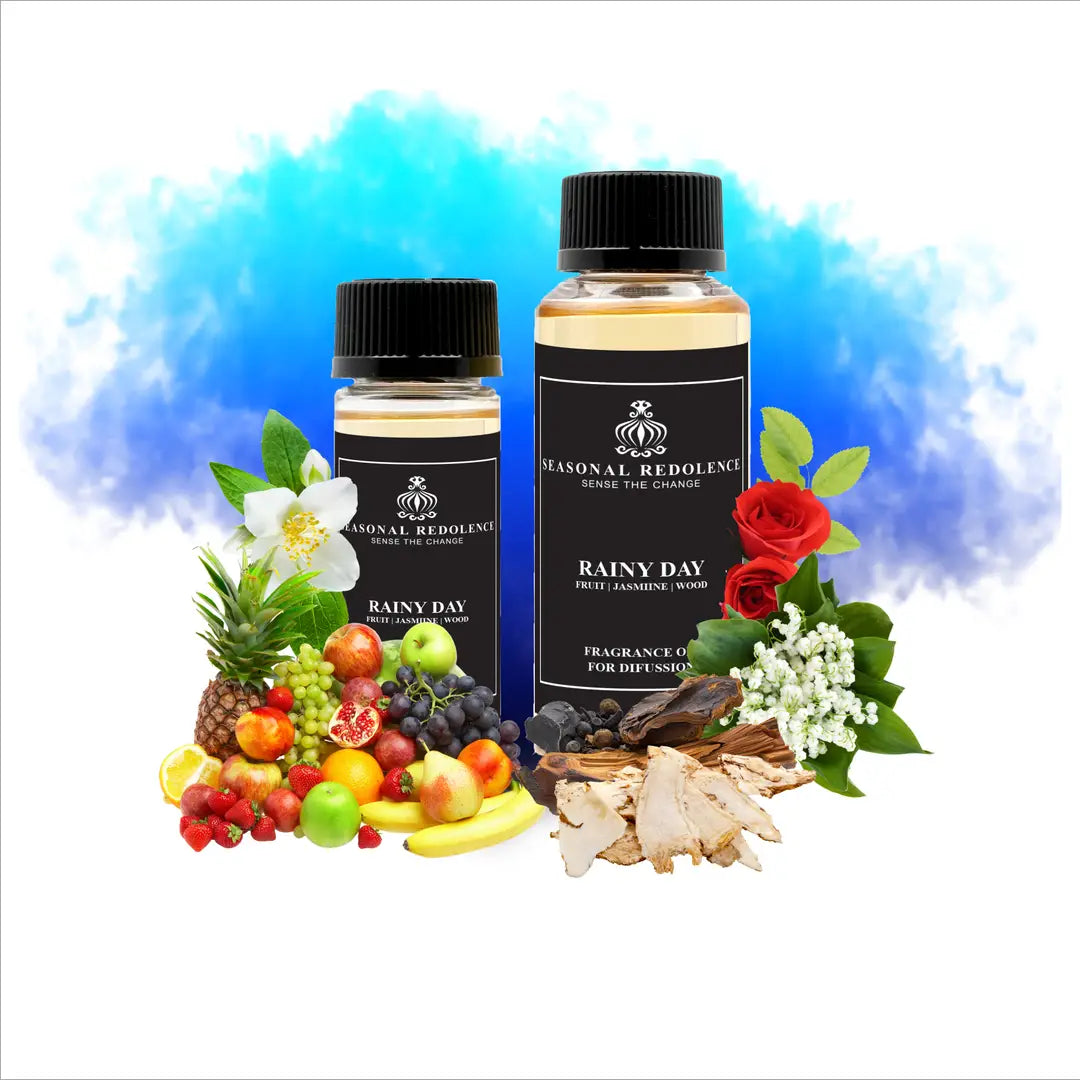 Transform your space with this refined home diffuser oil, where bright citrus and fruit notes open to a heart of delicate florals—jasmine, rose, and lily of the valley—before settling into a warm, grounding base of wood, balm, and musk. Perfect for creating an atmosphere of understated elegance, this sophisticated blend captures the essence of a serene rainy day, enveloping your home in timeless luxury and subtle complexity.