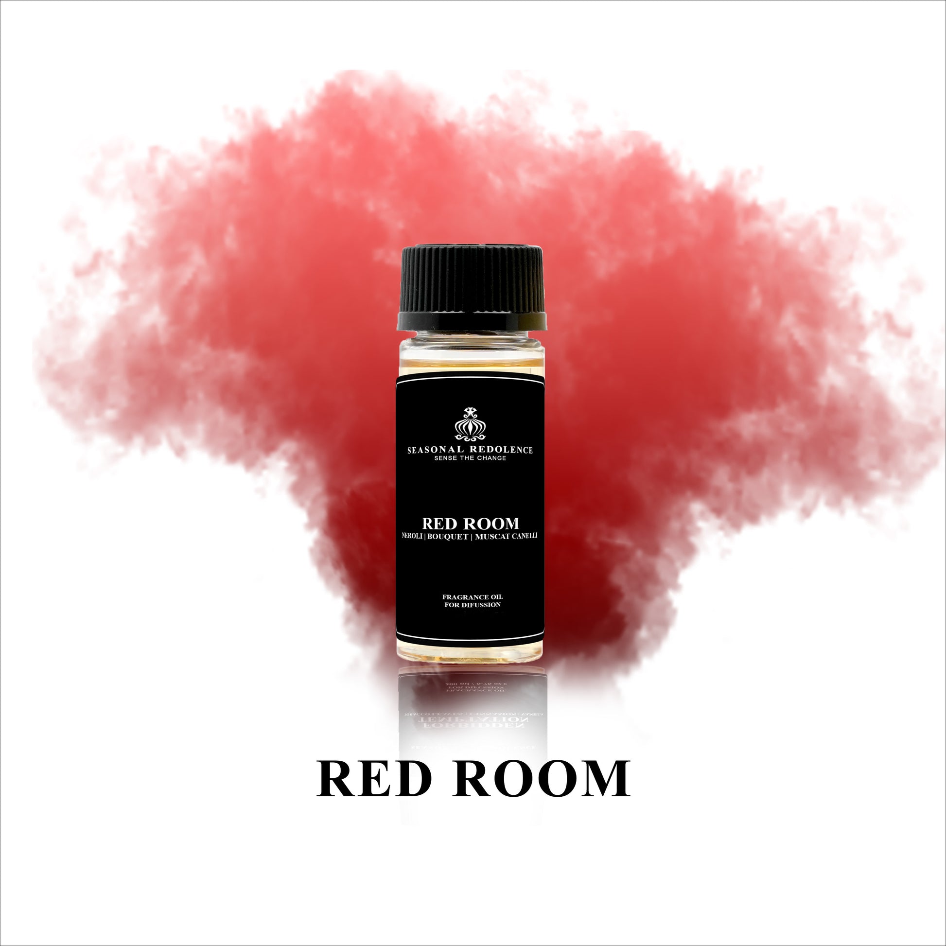 Experience luxury with our Red Room Fragrance Diffuser Oil. Infused with top notes of neroli and bouquet, middle notes of cedar wood, and base notes of vanilla and Muscat Canelli, this diffuser oil will add a touch of elegance to any room. Transform your living space into a tranquil oasis with our exclusive blend.