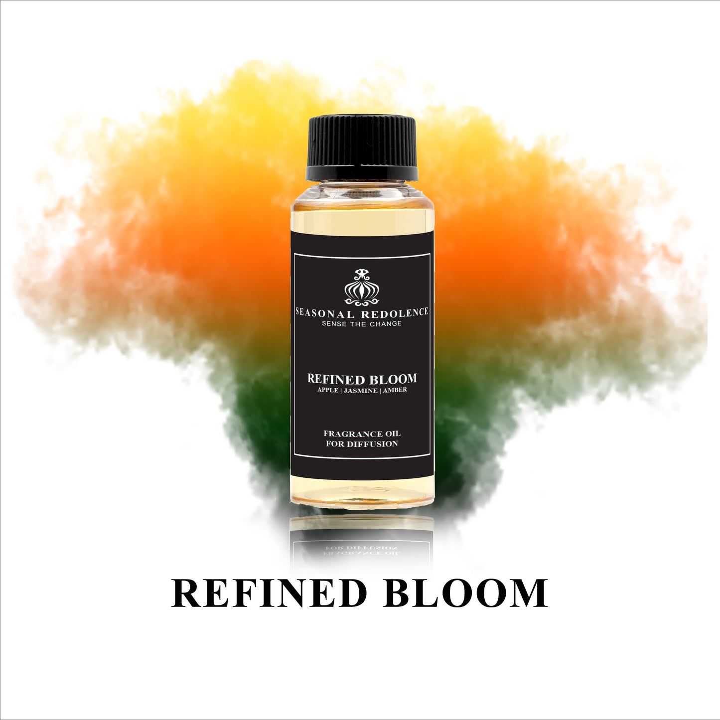 Discover the refined elegance of Refined Bloom. With top notes of blackcurrant and lemon, and a heart of bitter orange leaf, ylang-ylang, and peach, this luxurious scent is completed with a base of white amber and white musk. Indulge in this sophisticated fragrance that will leave a lasting impression.