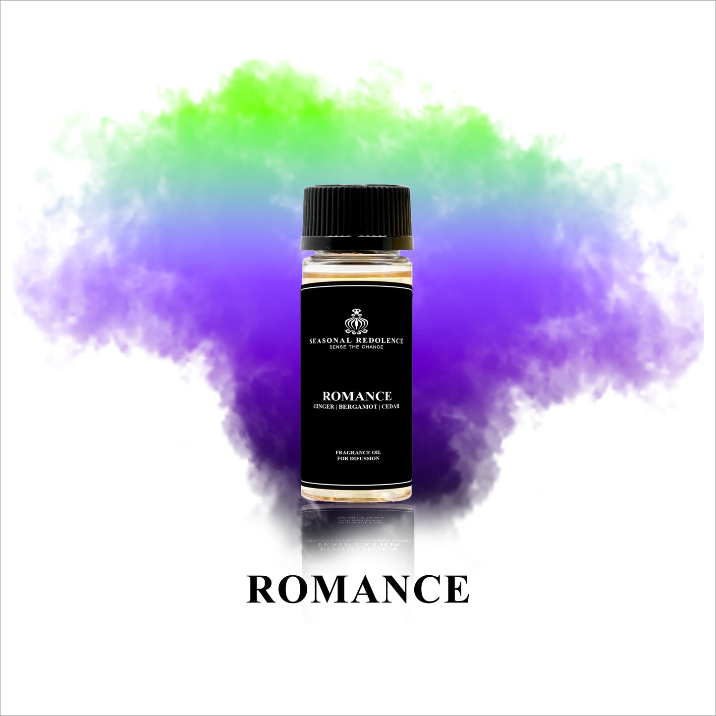 Discover the alluring scent of our Romance Luxury Fragrance Diffuser Oil, expertly crafted with top notes of invigorating ginger and fresh bergamot. As the fragrance develops, the middle notes of delicate violet leaf, spicy pepper, and aromatic basil add depth and complexity. Finally, the base notes of rich tonka bean, warm cedar, and earthy vetiver provide a long-lasting and luxurious scent experience. Elevate your home with this exclusive fragrance.