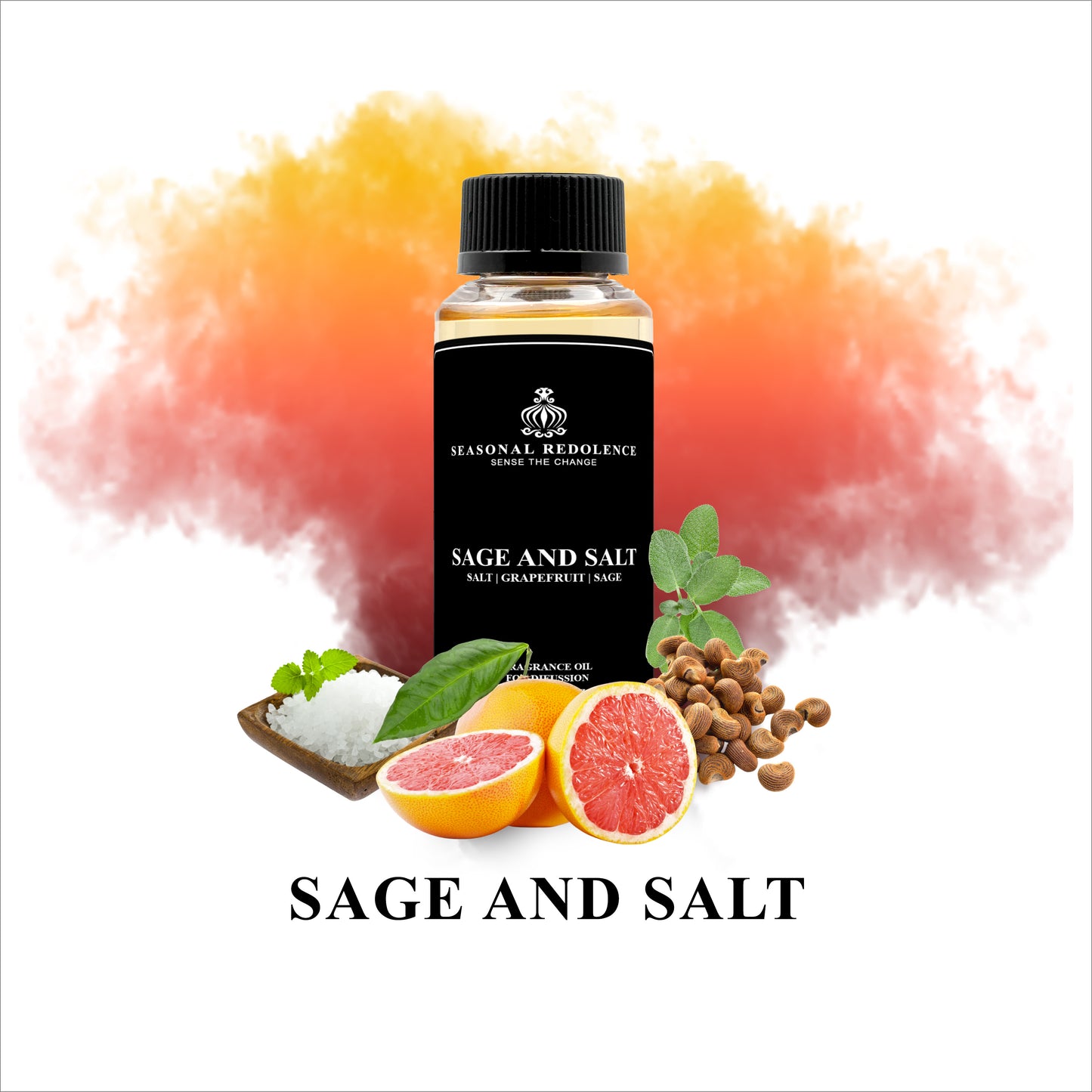 Experience a luxurious fragrance with our Sage and Salt Diffuser Oil. The top note of salt grapefruit provides a refreshing and invigorating scent, while the middle note of sage brings a sense of calm and balance. Finally, the base note of ambrette adds a warm and sensual touch. Transform your space into a tranquil oasis with this expertly crafted blend.