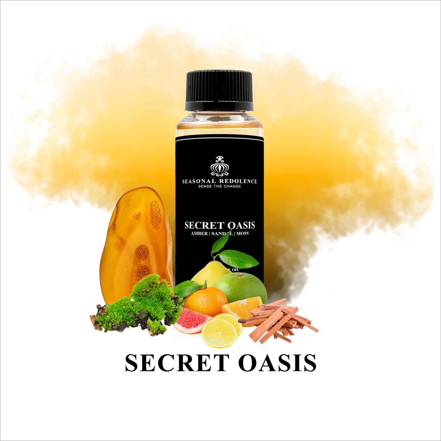 Transform your space into a luxurious oasis with our Secret Oasis Luxury Fragrance Diffuser Oil. Experience a refreshing blend of citrus and green top notes, balanced with herbal and white floral middle notes, and finished with the warm base notes of amber, sandal, and moss. Elevate your mood and create a serene ambiance anytime.