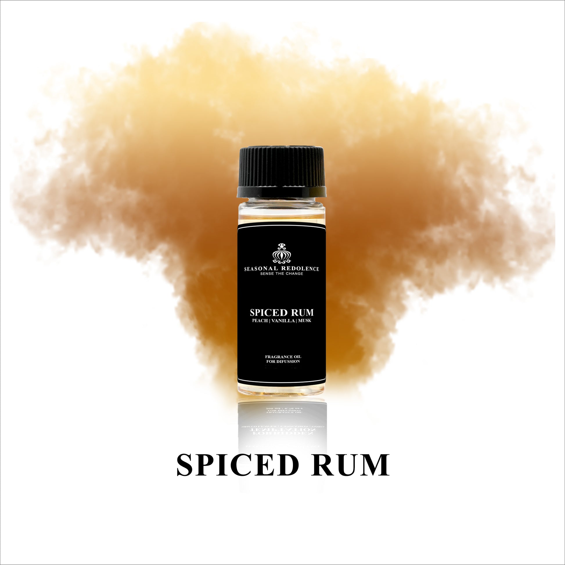 Experience the decadent aroma of our Spiced Rum Luxury Fragrance Diffuser Oil. Indulge in top notes of crisp apple and warm cinnamon, complemented by middle notes of juicy pineapple and sweet pear. With a base of creamy peach, rich vanilla, subtle tonka, and sensual musk, this oil will add a touch of luxury to any room.