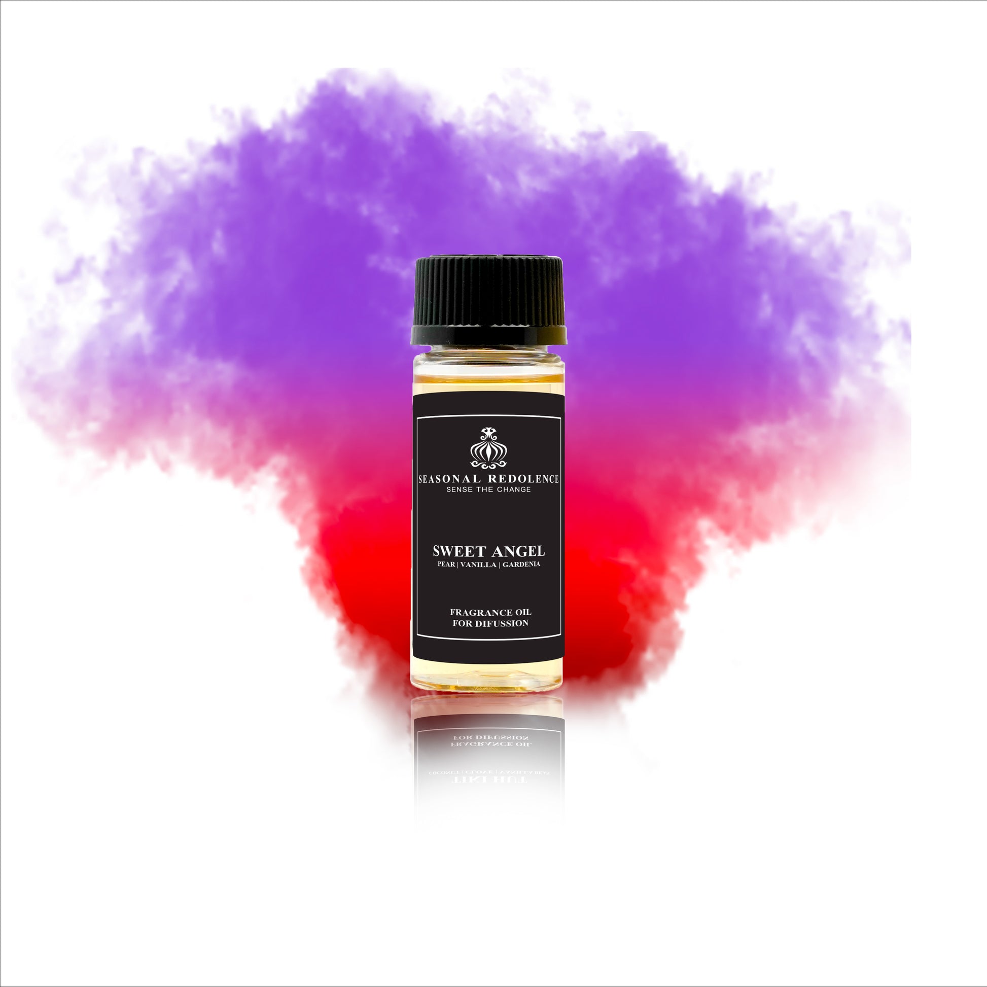 Sweet Angel unfolds with a refined blend of juicy pears, vibrant oranges, lychees, and crisp red apples. At its heart, delicate gardenia, sweet peas, jasmine, freesia, and magnolia create an elegant floral bouquet. The base notes of creamy vanilla, warm benzoin, soft musk, rich praline, amber, and smooth sandalwood provide a luxurious, lasting finish. This sophisticated fragrance balances fresh fruitiness with timeless florals and comforting warmth, perfect for those seeking a graceful and memorable scent.