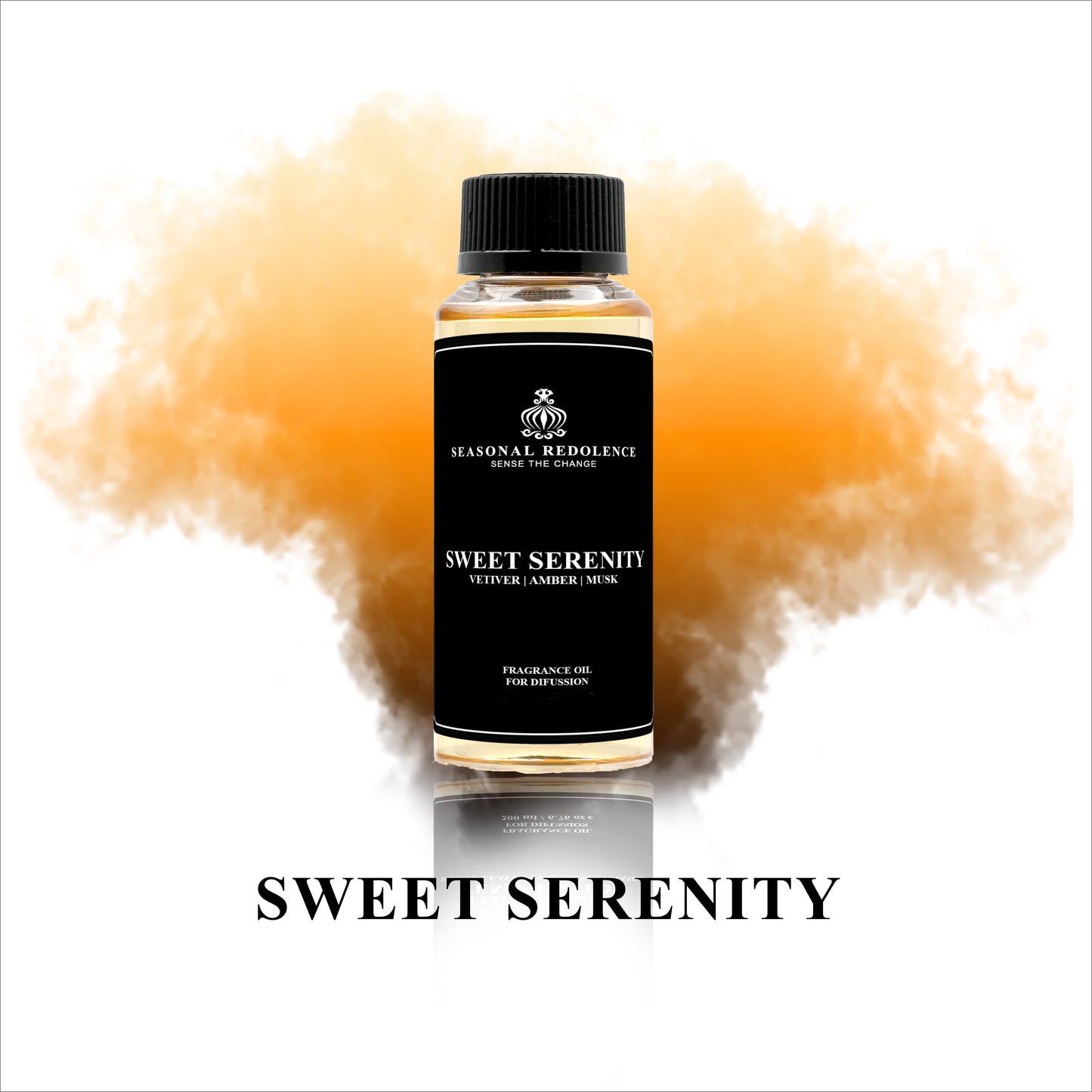 Experience luxury at home with Sweet Serenity Luxury Fragrance Diffuser Oil. It features top notes of leather, cardamom, and lemon, followed by a middle layer of sandalwood, cedarwood, and cinnamon, and a base note of vetiver, amber, and musk. Create a calming, inviting ambiance with this expertly crafted blend of scents.