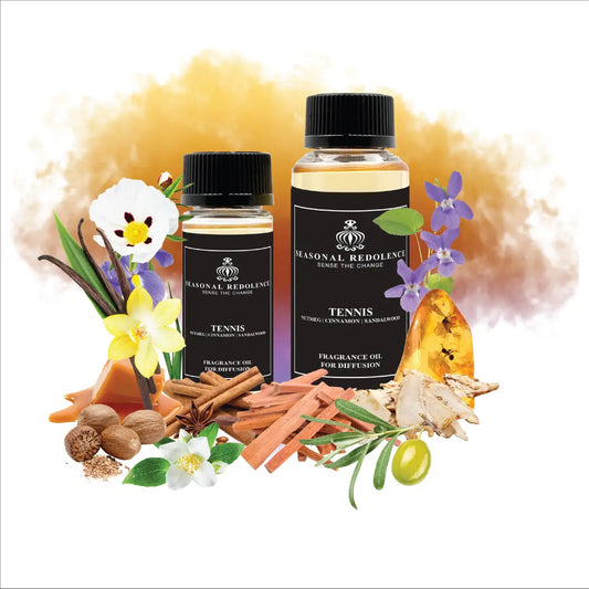 Elevate your home with this sophisticated fragrance composition that unfolds in layers of refined elegance. The opening reveals crisp nutmeg and olive, transitioning into a heart of warm cinnamon, delicate florals of violet, iris, and jasmine, softened by subtle caramel notes. 