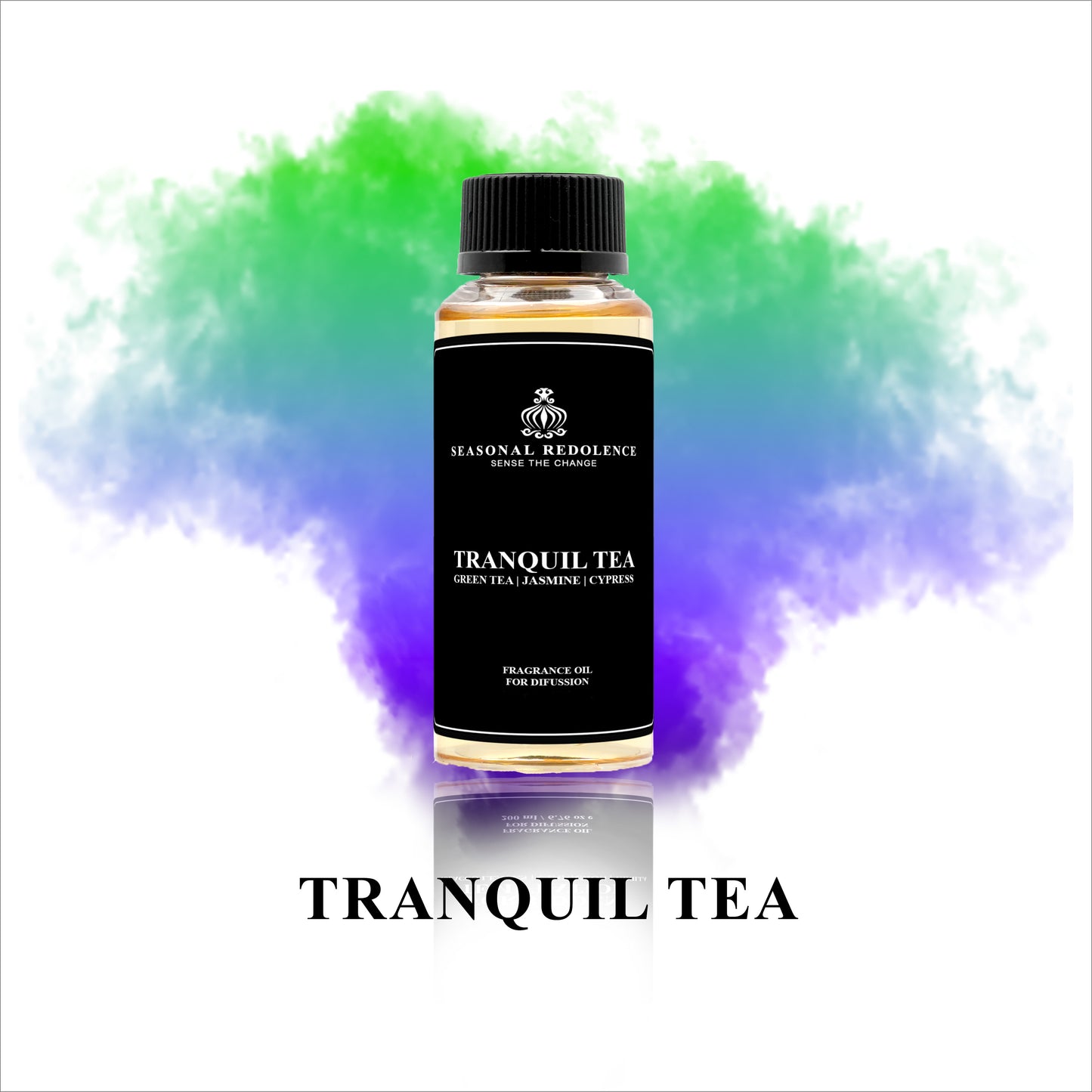 Experience a serene and luxurious ambiance with Tranquil Tea Diffuser Oil. Its top notes of citrus and bergamot blend seamlessly with middle notes of green tea and jasmine for a refreshing aroma. The base notes of violet and cypress add a touch of elegance to any space.