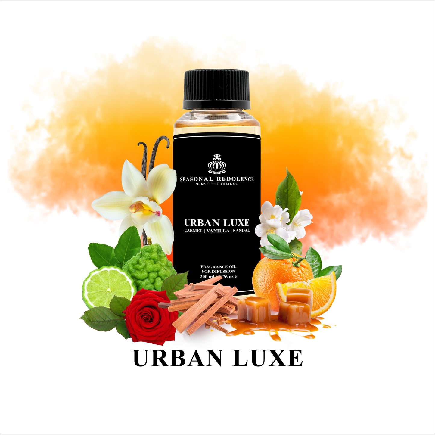 Indulge in luxury aromatherapy with the Urban Luxe Fragrance Diffuser Oil. The top notes of Bergamot and Orange evoke a feeling of freshness and vitality, while the middle notes of Spicy, Jasmine, and Rose add a touch of warmth and sensuality. The base notes of Caramel, Vanilla, and Sandalwood provide a rich, creamy, and indulgent scent experience.