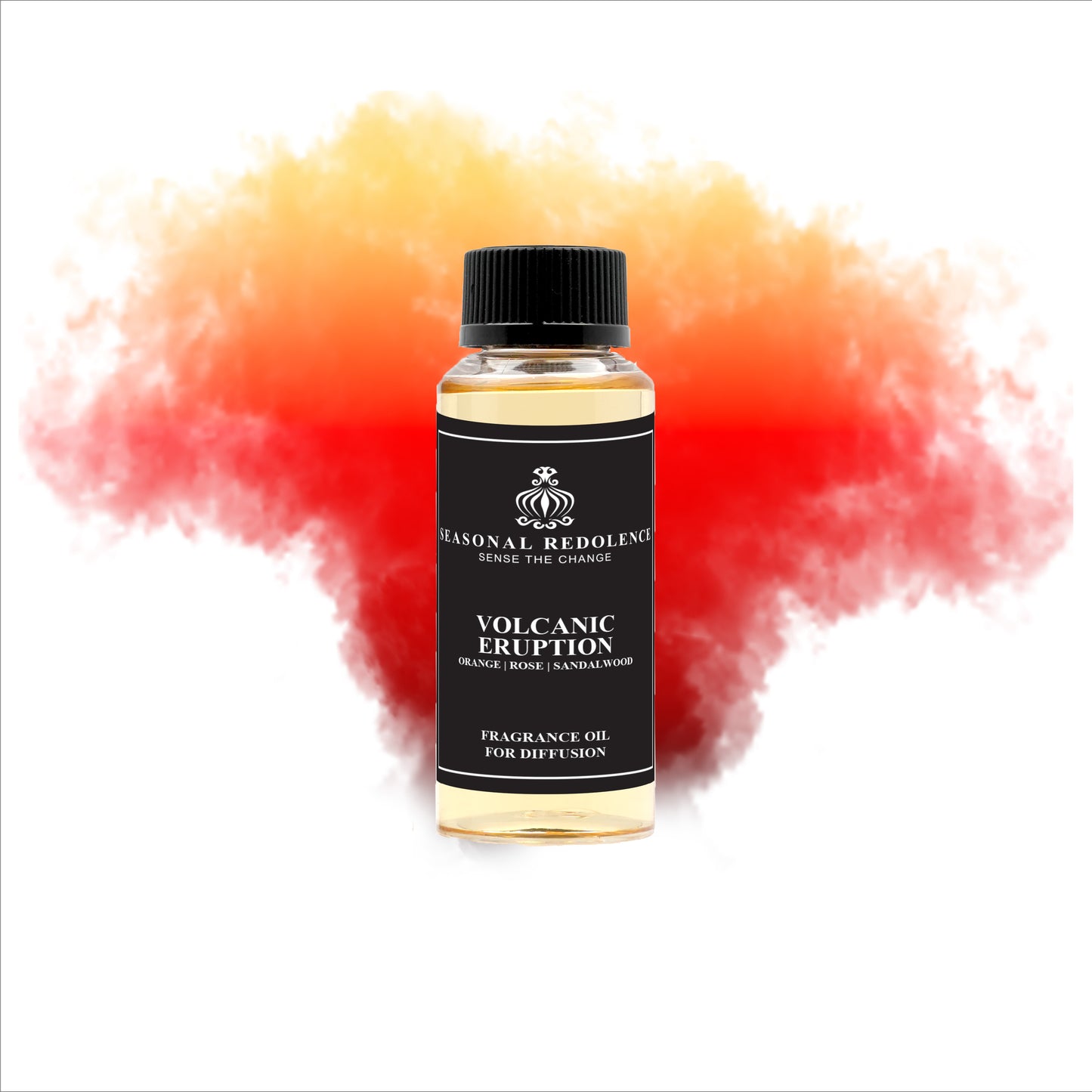 Volcanic Eruption captures an intriguing contrast of vibrant and grounding elements. The opening bursts with sweet orange, lemon, raspberry, and apple—a dynamic citrus and fruit composition that commands attention. The heart reveals a romantic floral core of rose and violet, softened by strawberry's delicate sweetness. The base anchors the fragrance with earthy sandalwood and pine, complemented by sensual musk and a subtle maltose sweetness. A sophisticated scent for those who embrace complexity and depth.
