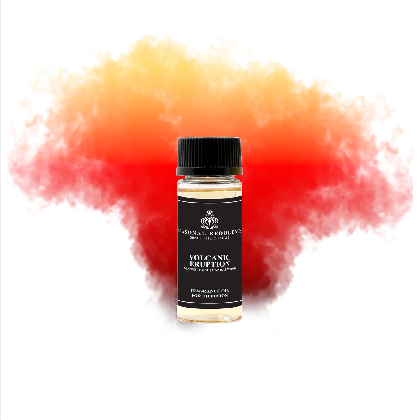 Volcanic Eruption captures an intriguing contrast of vibrant and grounding elements. The opening bursts with sweet orange, lemon, raspberry, and apple—a dynamic citrus and fruit composition that commands attention. The heart reveals a romantic floral core of rose and violet, softened by strawberry's delicate sweetness. The base anchors the fragrance with earthy sandalwood and pine, complemented by sensual musk and a subtle maltose sweetness. A sophisticated scent for those who embrace complexity and depth.
